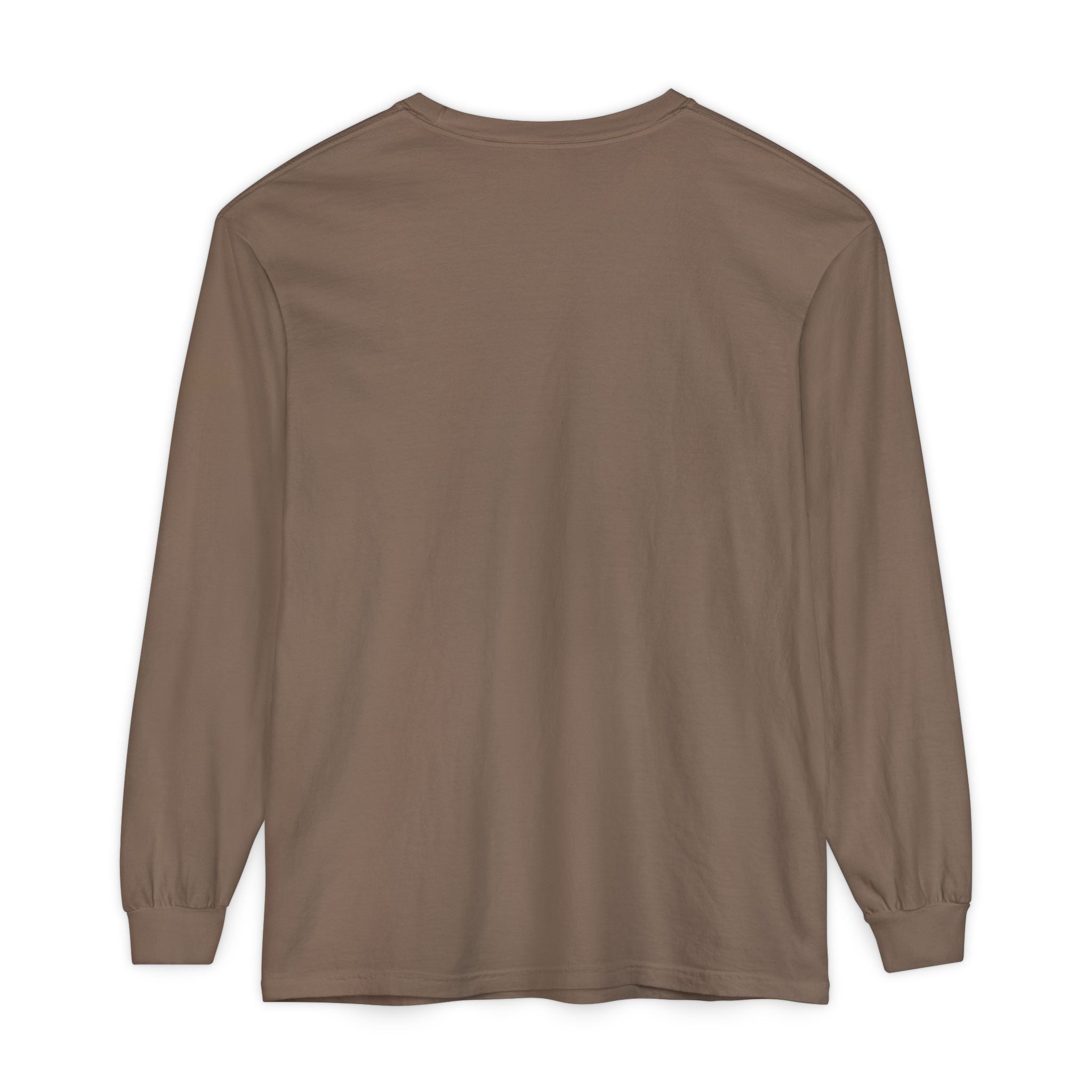 Minimalist White Long Sleeve Tee — Subtle Chest Logo