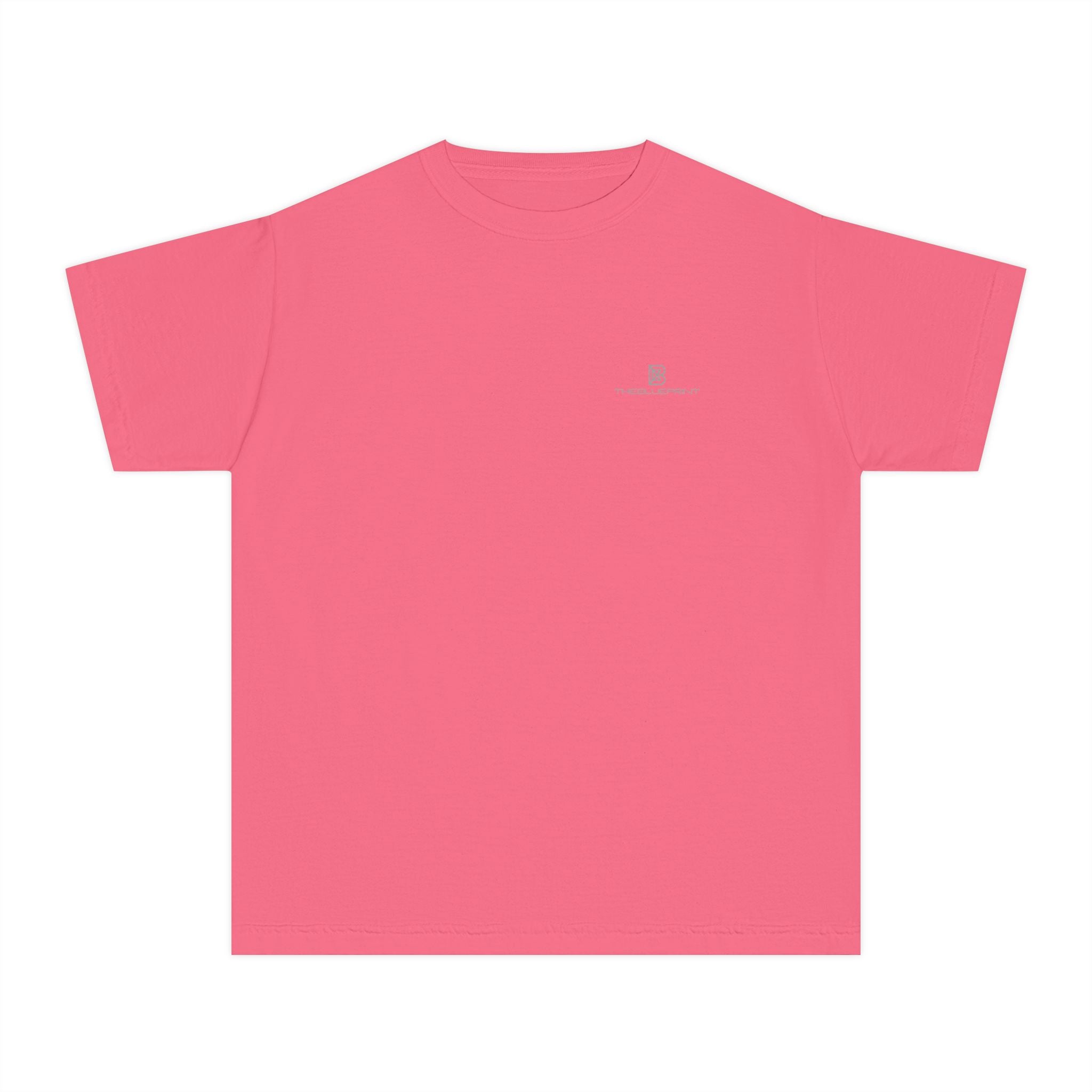 Youth Tee — Minimal Pastel Yellow Chest Logo Kids T-Shirt