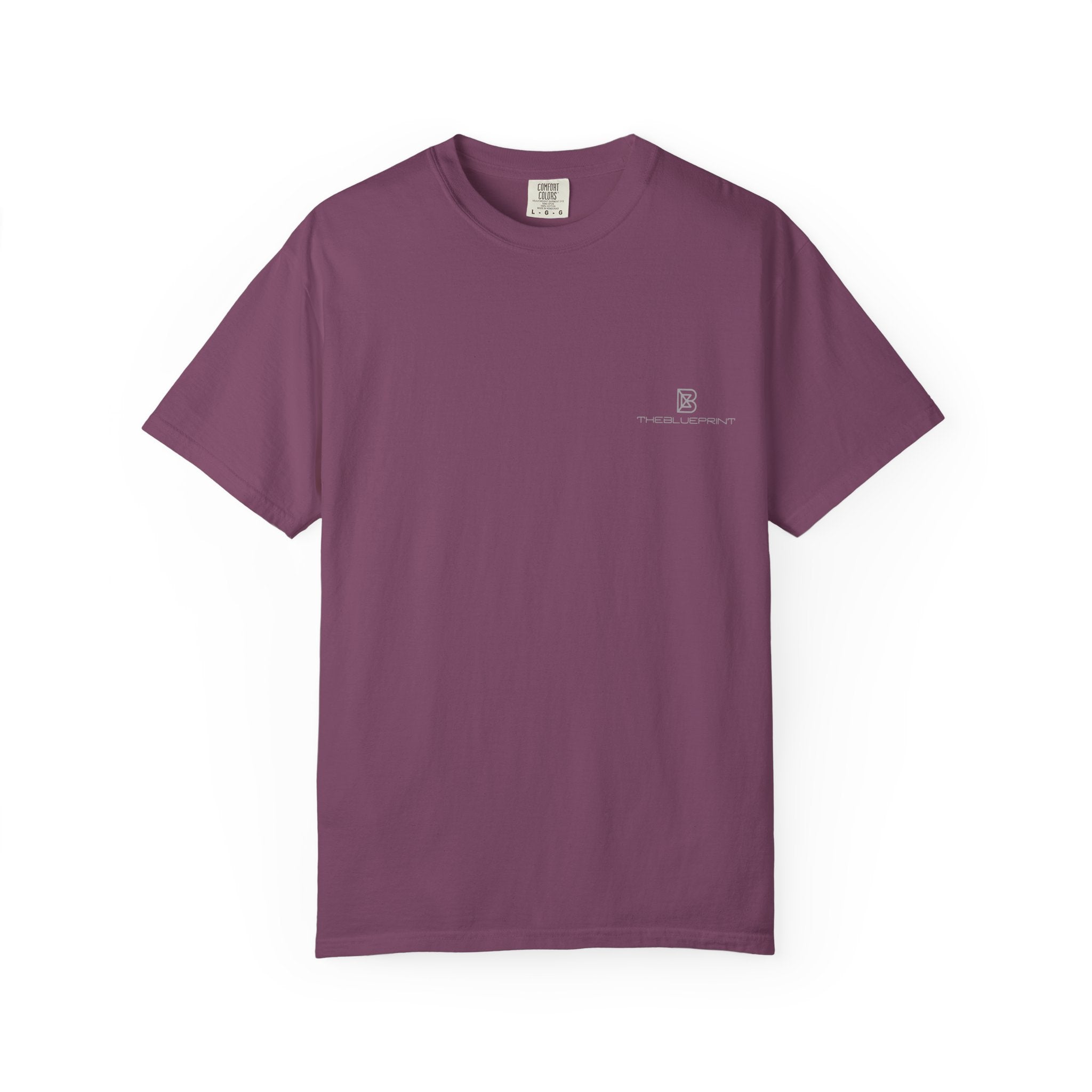 Minimal White T-Shirt with Small Chest Logo — 'B' Monogram Tee