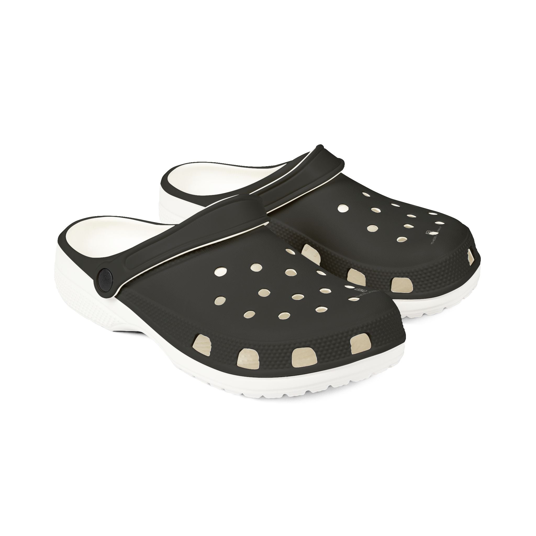 Black EVA Foam Clogs — Lightweight Slip-On Garden & Beach Shoes