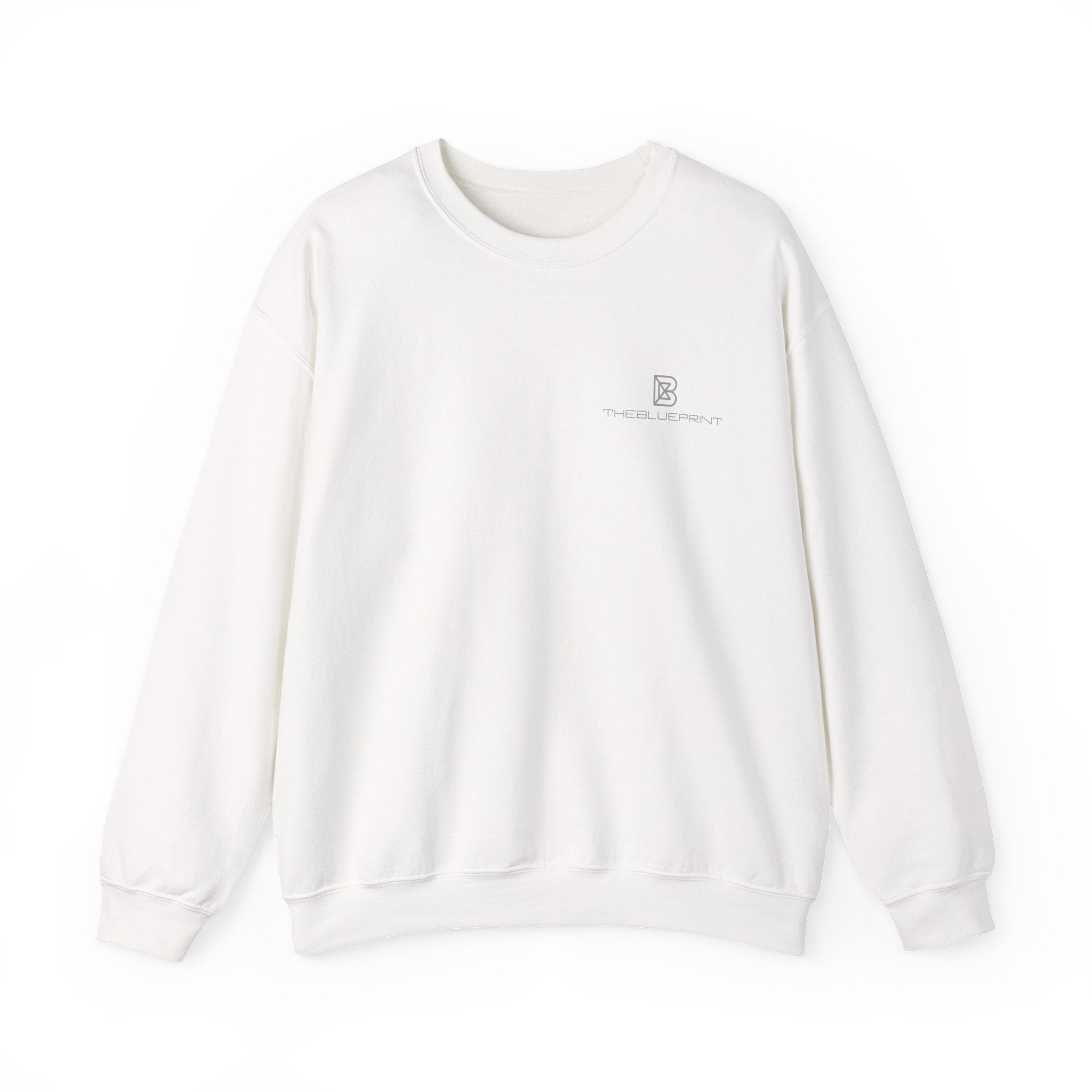 Copy of Minimal Logo Crewneck Sweatshirt | Small Chest Emblem, White