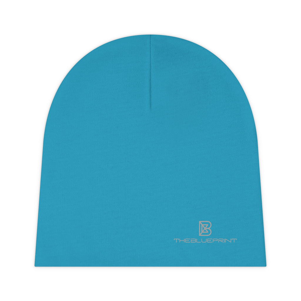 Baby Beanie — Soft Turquoise Infant Knit Cap