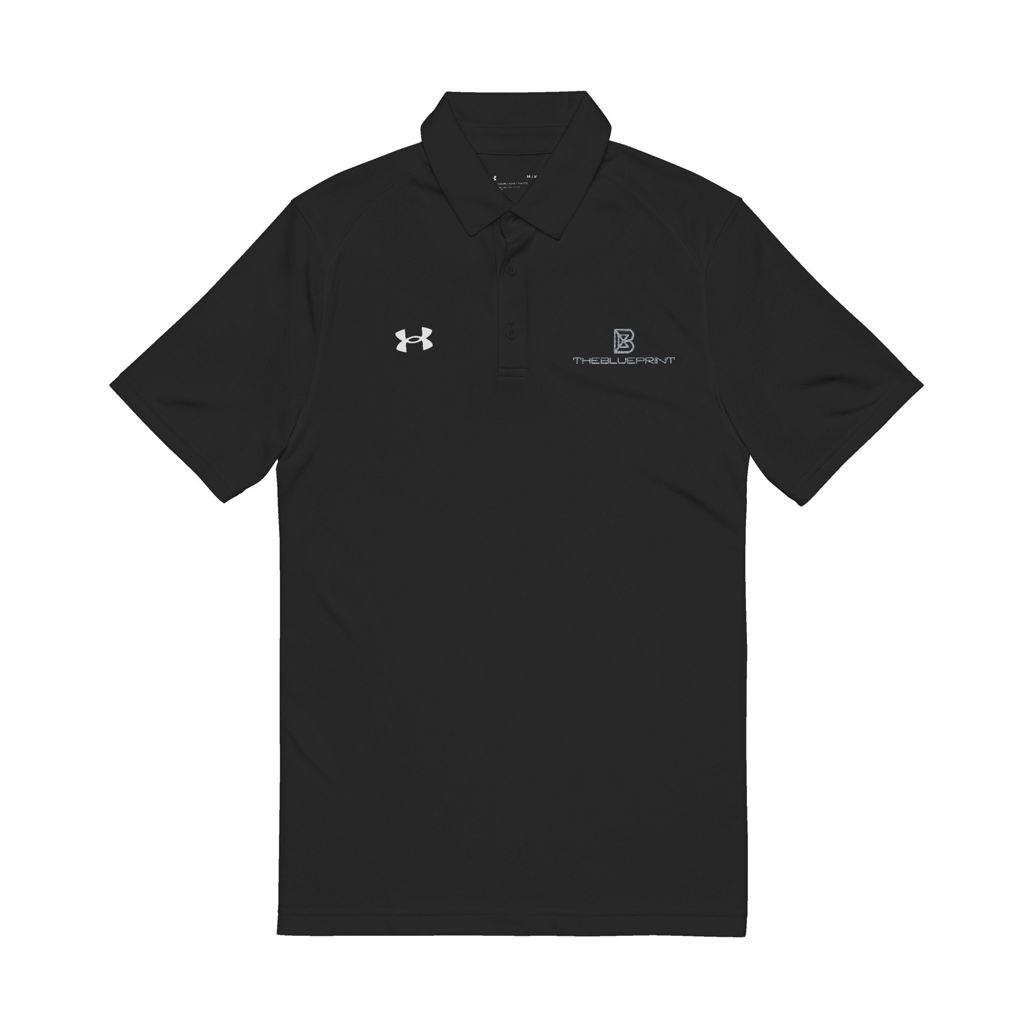 Embroidered White Men’s Performance Polo — Under Armour® Golf Shirt