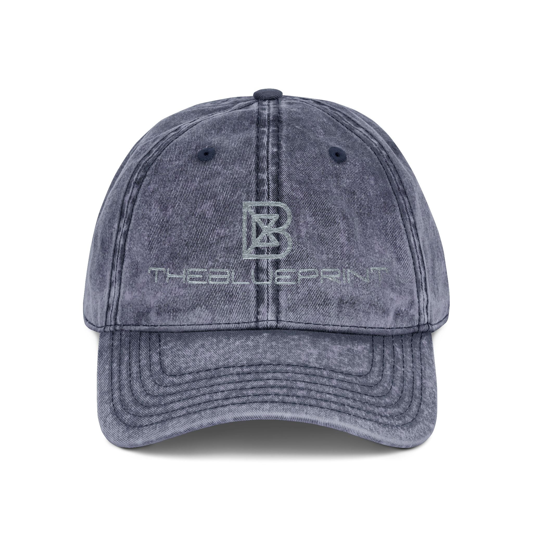 Embroidered Vintage Red Cap — Distressed Logo Baseball Hat