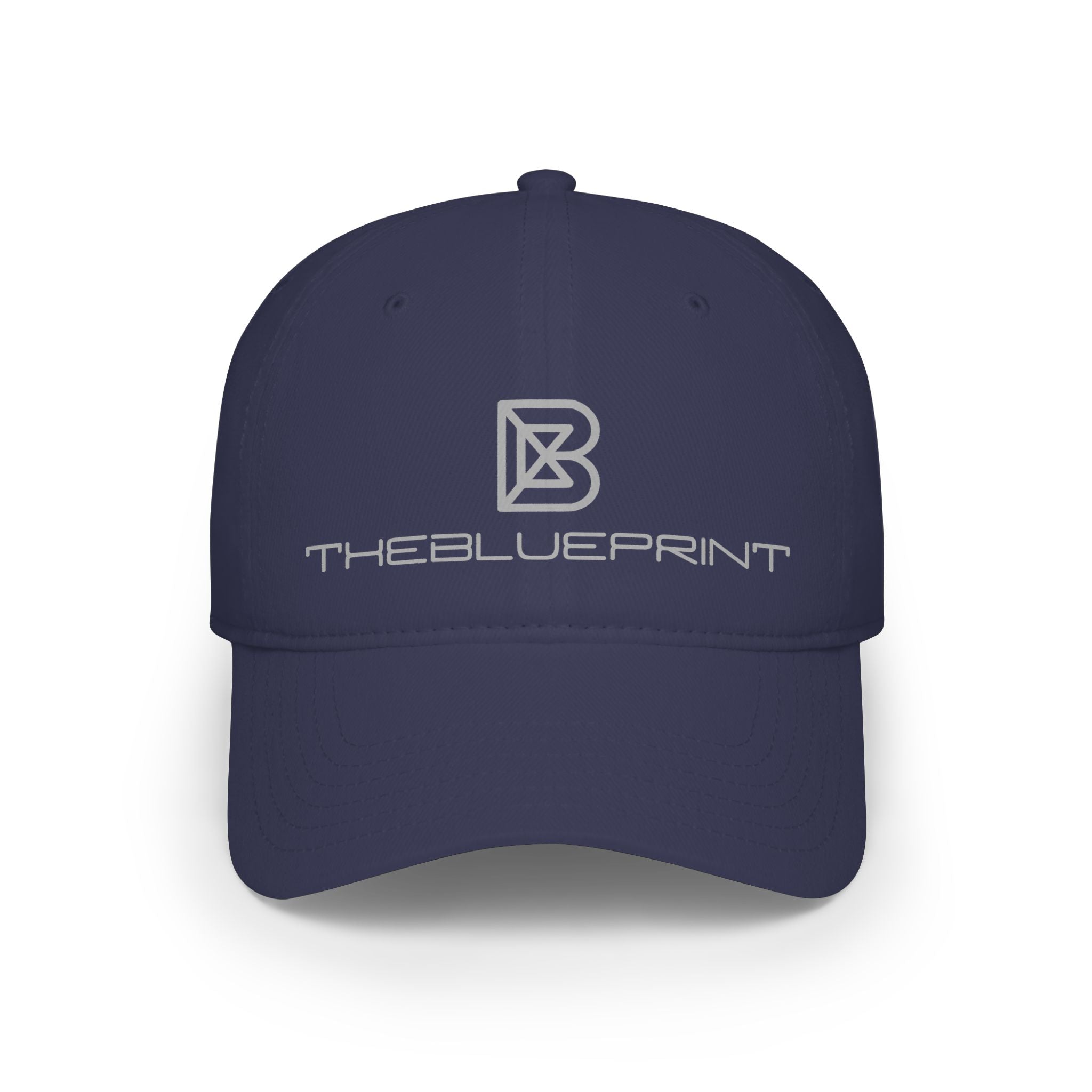 Low Profile Baseball Cap — TheBlueprint Logo Embroidered Black Hat