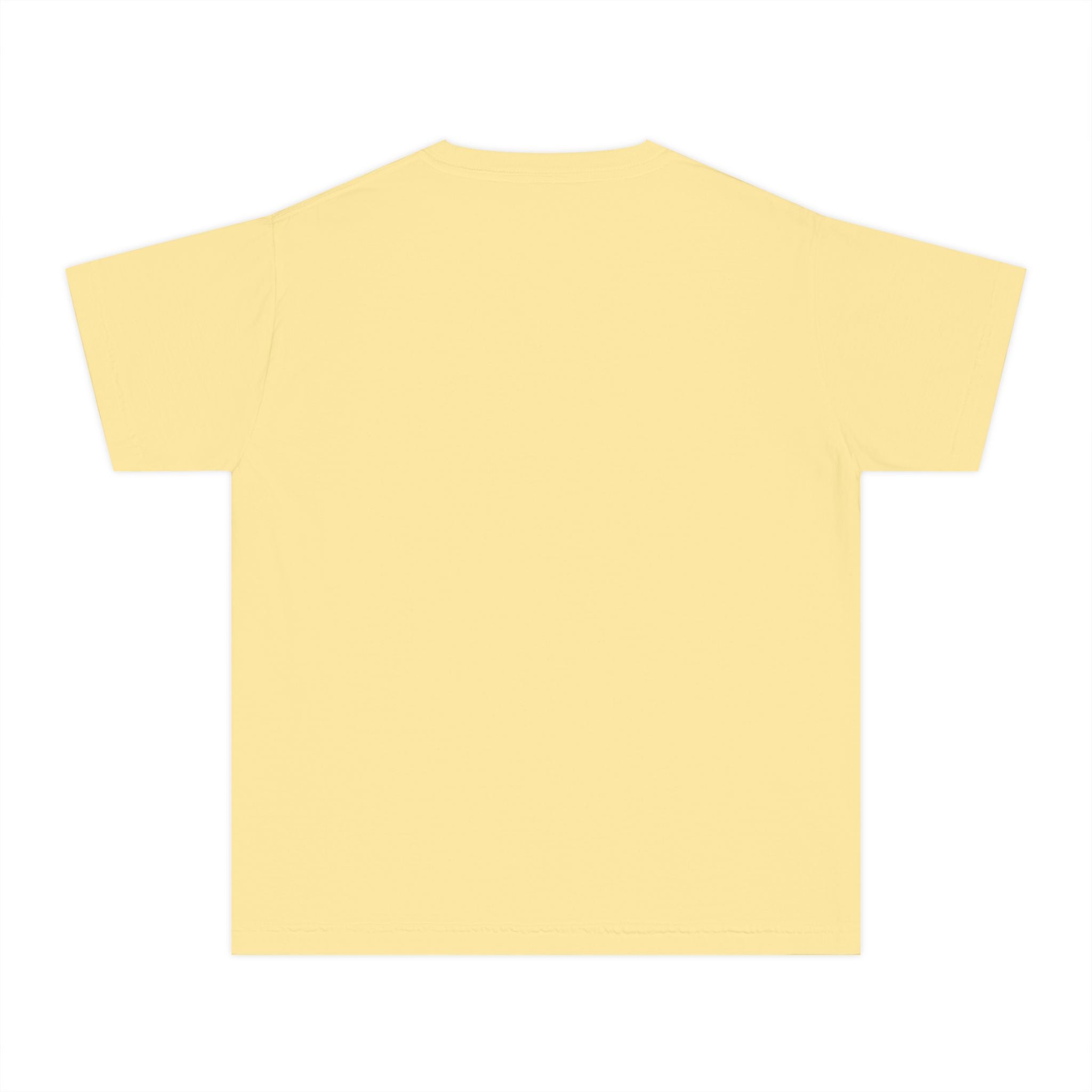 Youth Tee — Minimal Pastel Yellow Chest Logo Kids T-Shirt