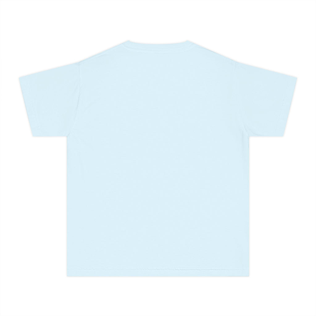 Youth Tee — Minimal Pastel Yellow Chest Logo Kids T-Shirt