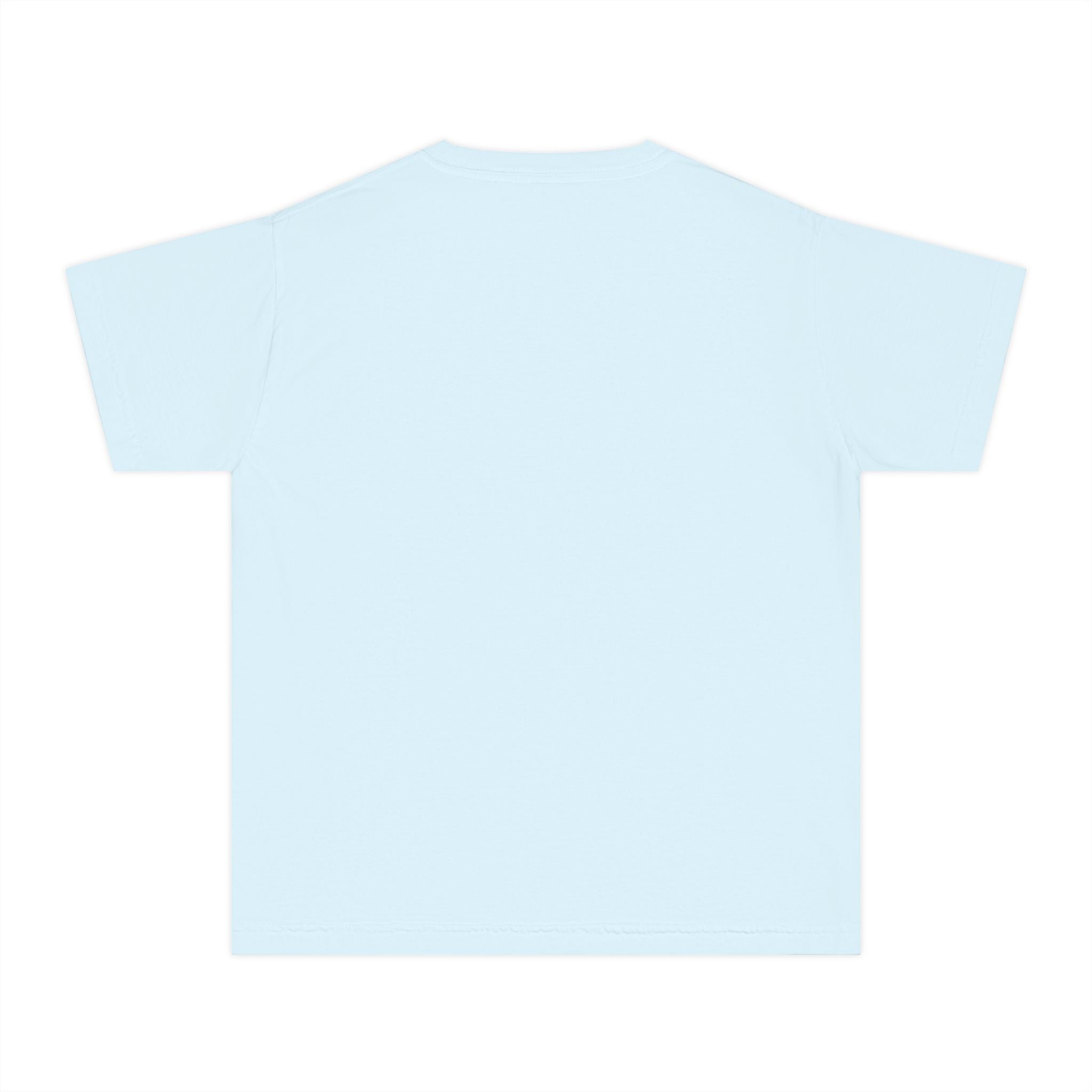 Youth Tee — Minimal Pastel Yellow Chest Logo Kids T-Shirt