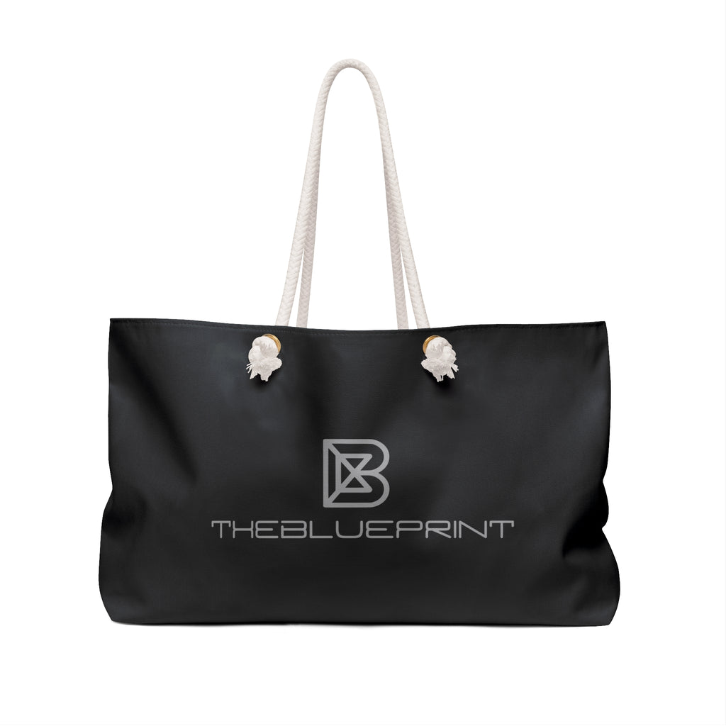 The Blueprint Logo Weekender Bag – Black Canvas Travel Tote