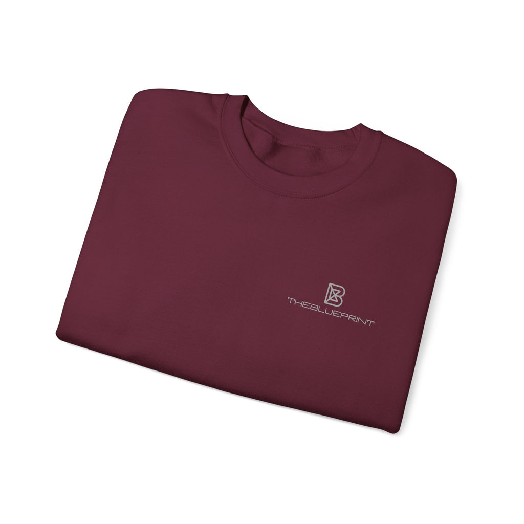 Copy of Minimal Logo Crewneck Sweatshirt | Small Chest Emblem, White