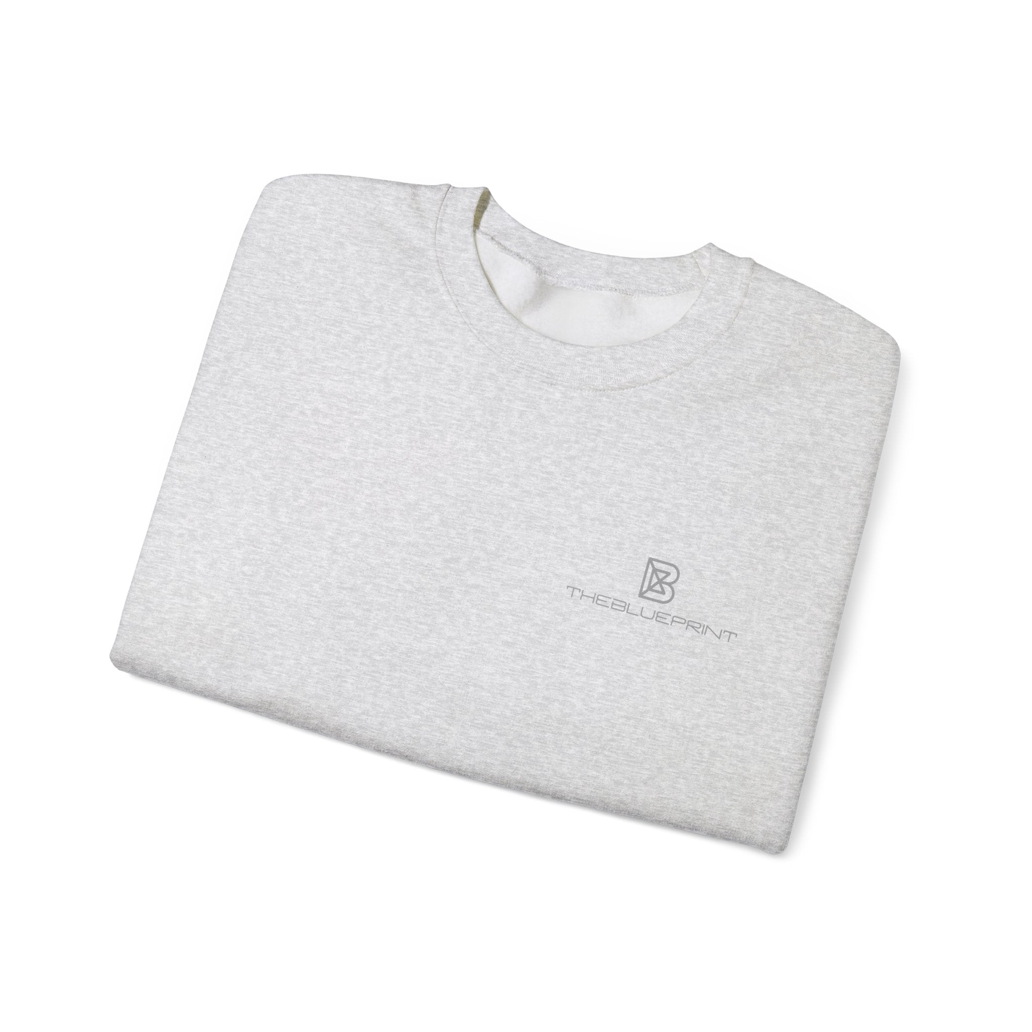Copy of Minimal Logo Crewneck Sweatshirt | Small Chest Emblem, White