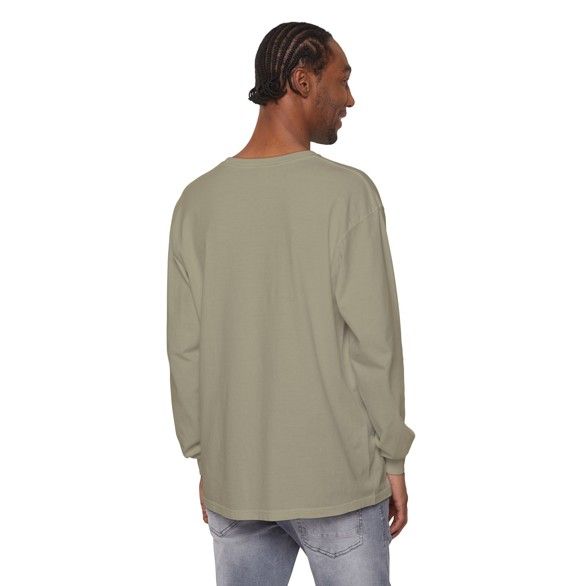 Minimalist White Long Sleeve Tee — Subtle Chest Logo