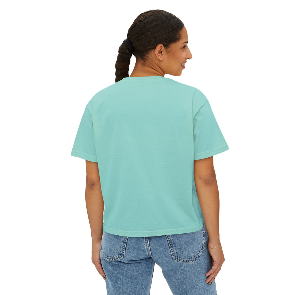 Boxy Tee — Minimal White Women's Cropped T-Shirt