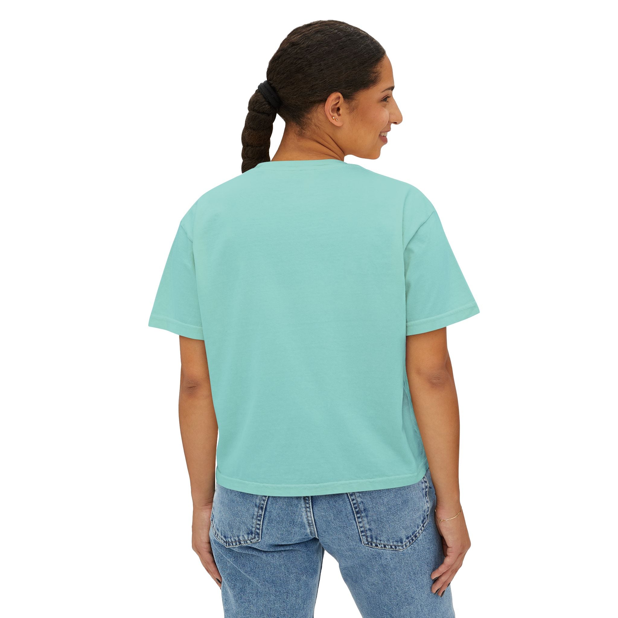 Boxy Tee — Minimal White Women's Cropped T-Shirt