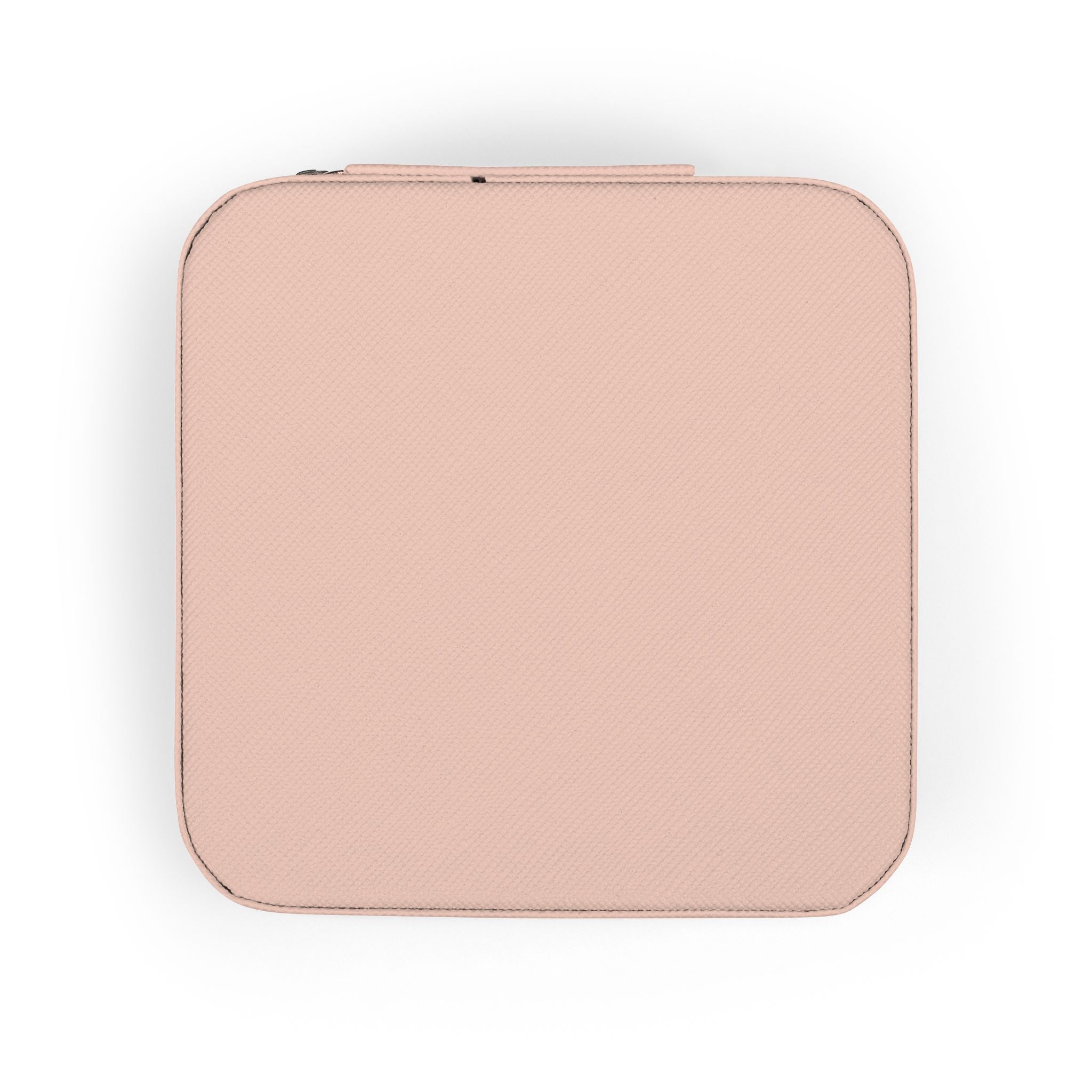 Compact Travel Jewelry Case — Portable Organizer with Ring Rolls & Earring Compartments