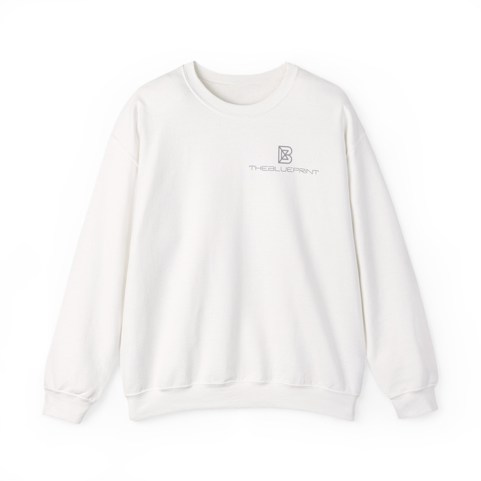 Copy of Minimal Logo Crewneck Sweatshirt | Small Chest Emblem, White