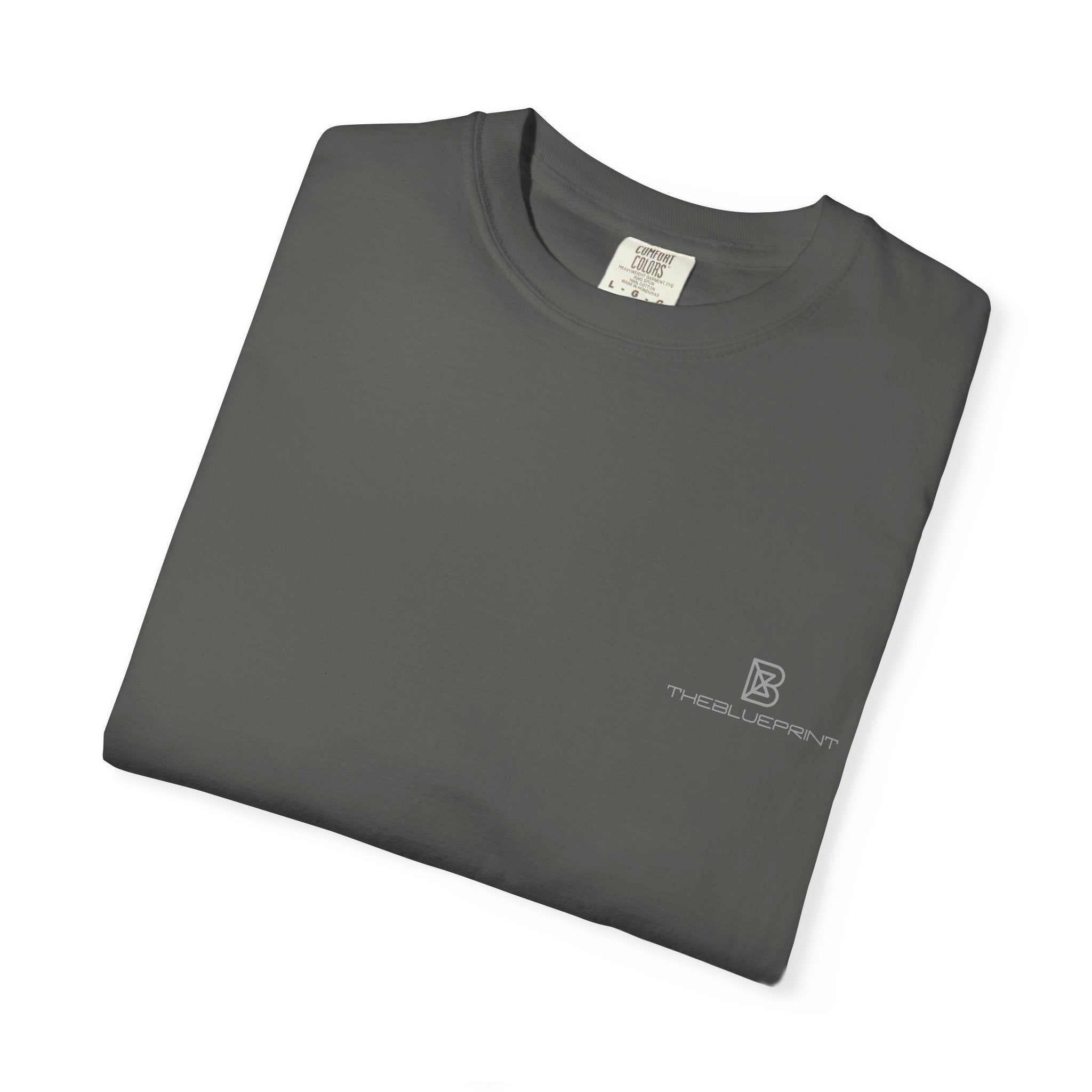 Minimal White T-Shirt with Small Chest Logo — 'B' Monogram Tee