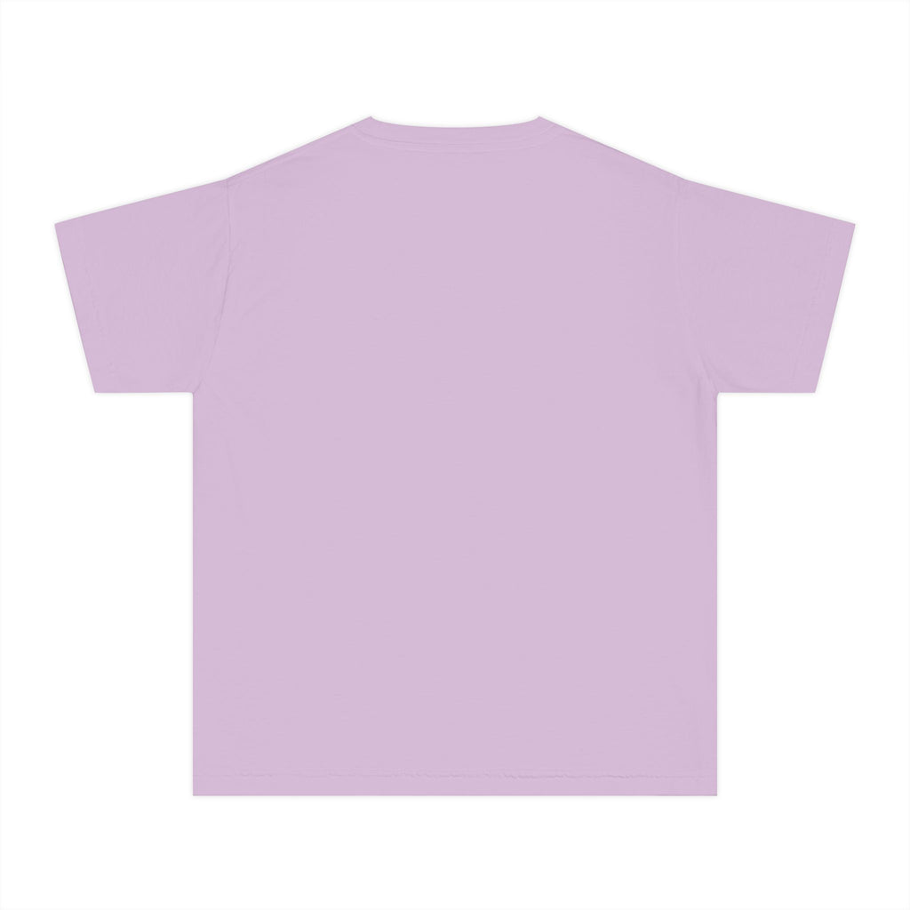 Youth Tee — Minimal Pastel Yellow Chest Logo Kids T-Shirt