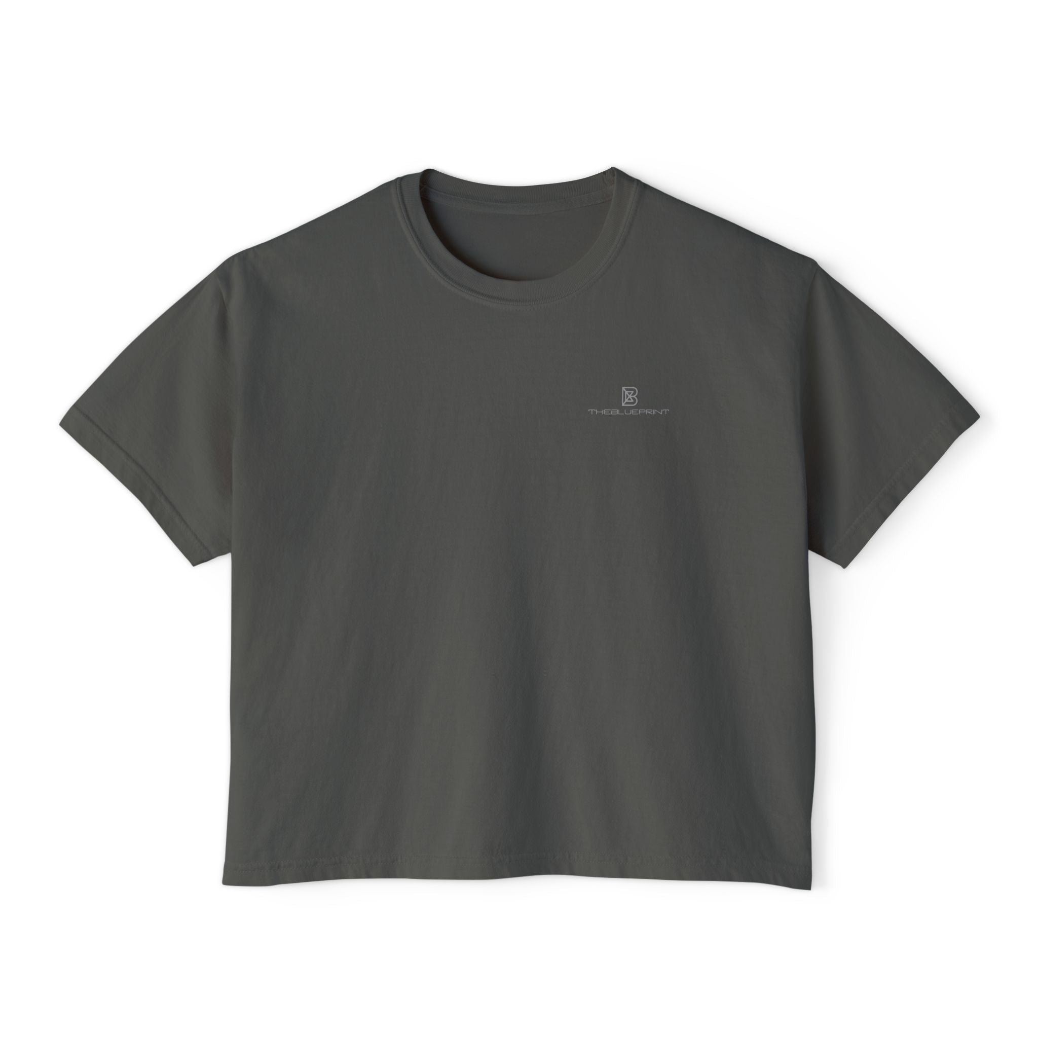 Boxy Tee — Minimal White Women's Cropped T-Shirt