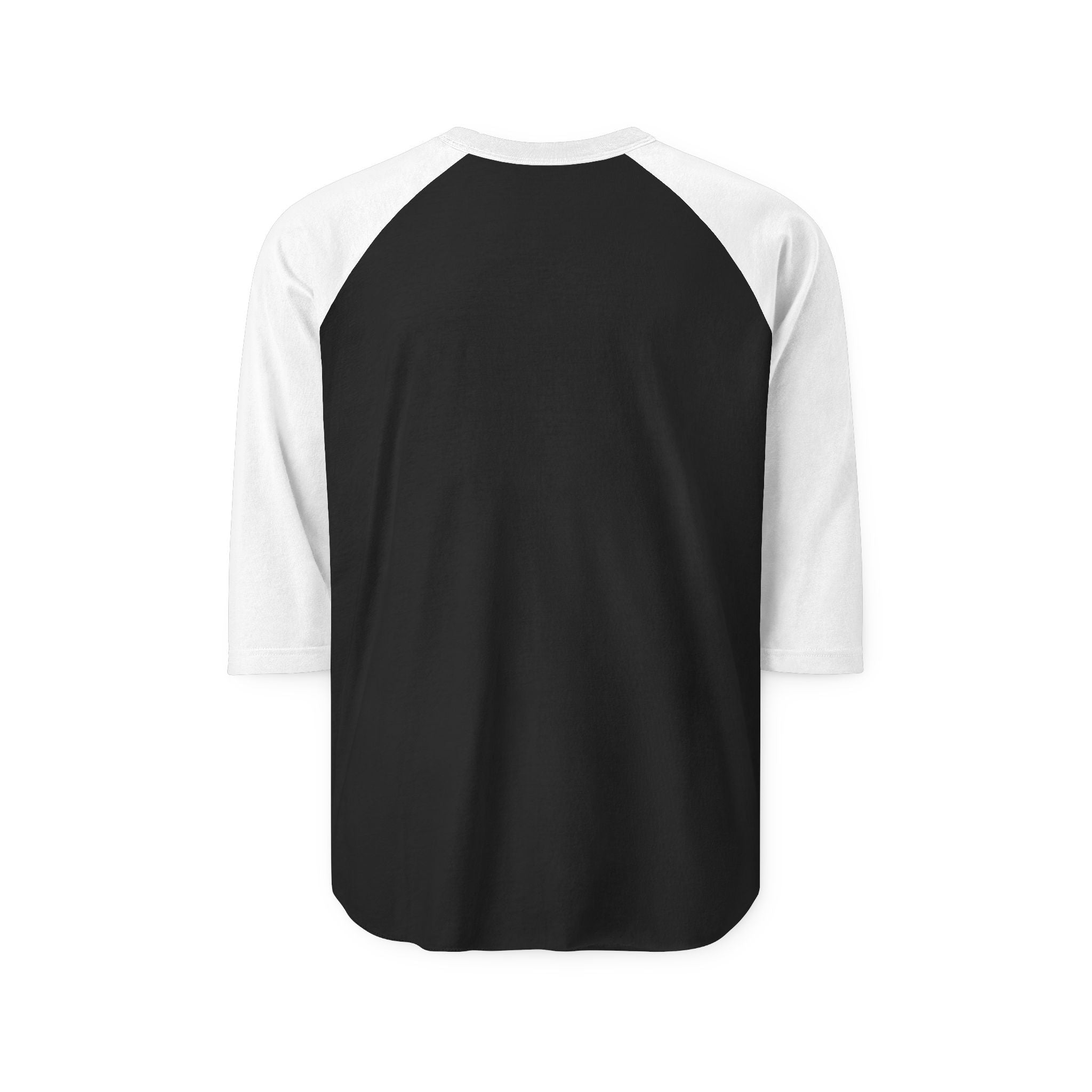 Classic Black & White Raglan Shirt — Minimal Athletic Baseball Tee