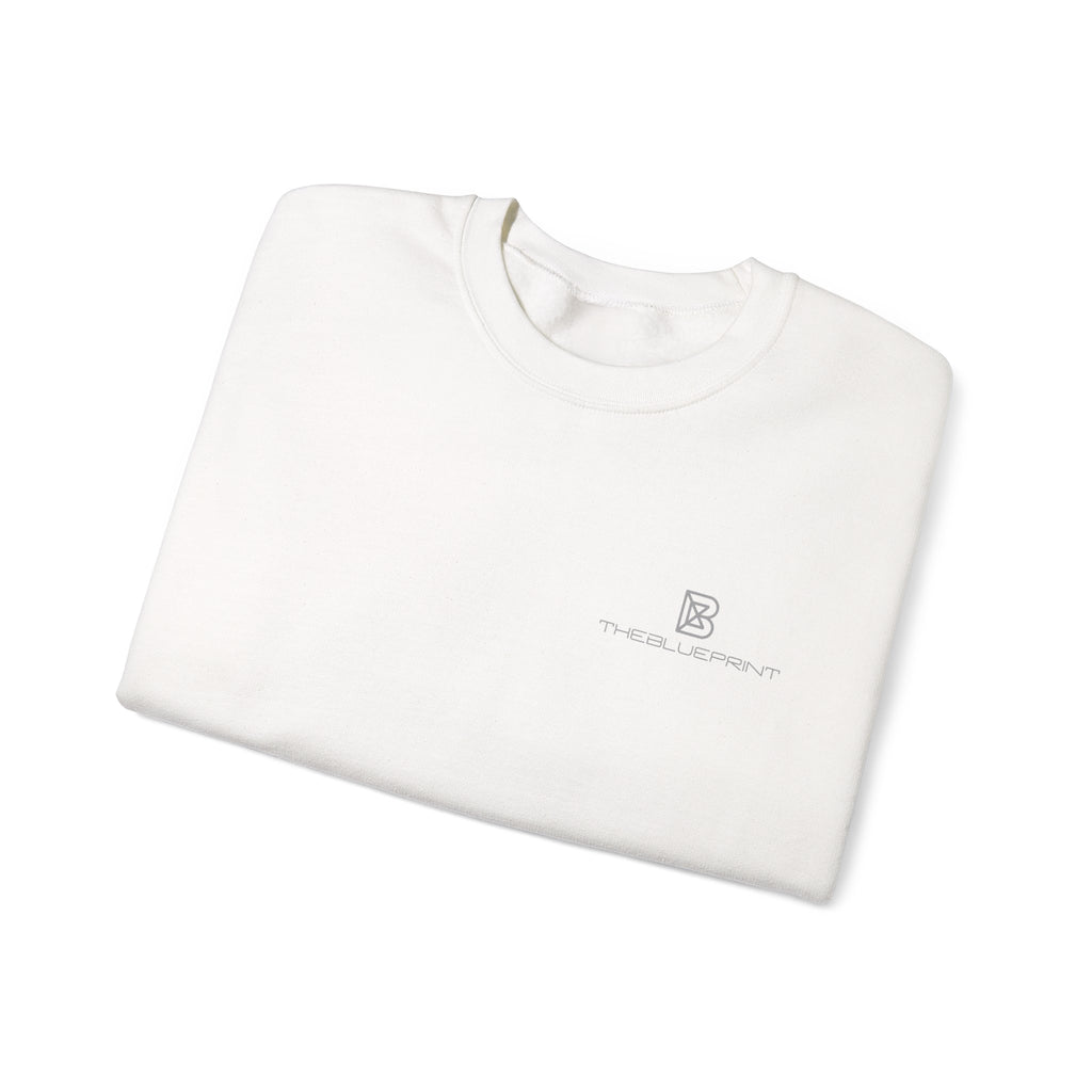 Copy of Minimal Logo Crewneck Sweatshirt | Small Chest Emblem, White