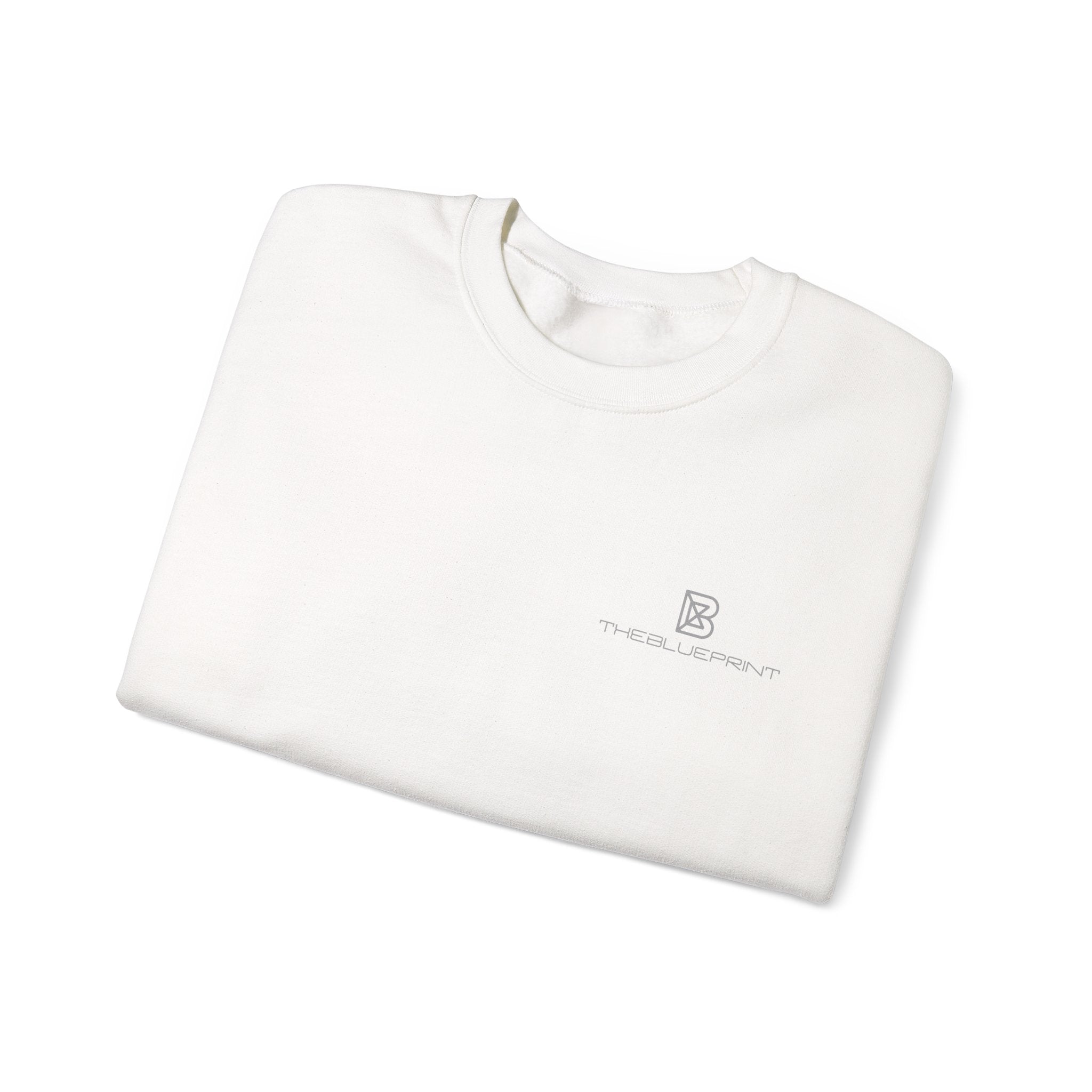 Copy of Minimal Logo Crewneck Sweatshirt | Small Chest Emblem, White