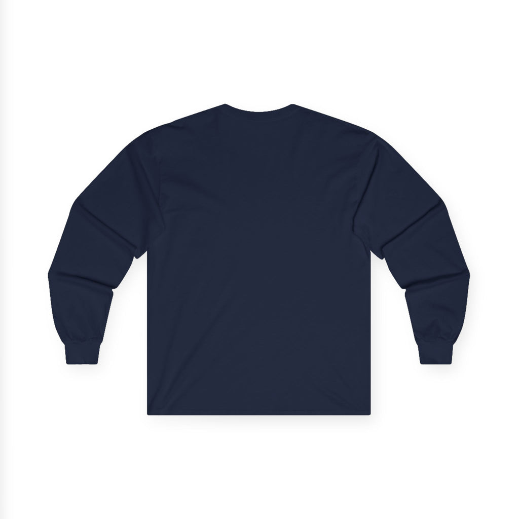 Minimalist Pocket Logo Long Sleeve Tee — Heather Grey Cotton Shirt