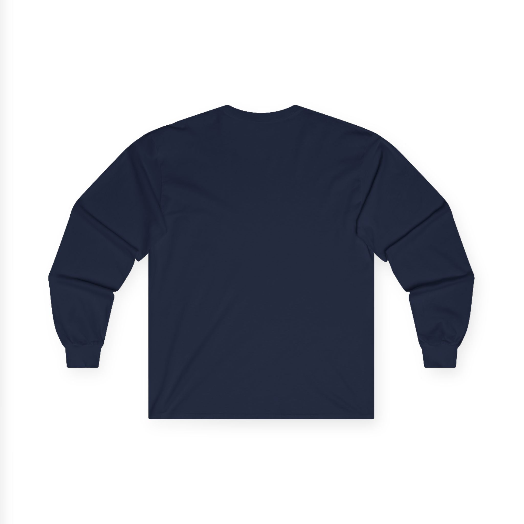 Minimalist Pocket Logo Long Sleeve Tee — Heather Grey Cotton Shirt