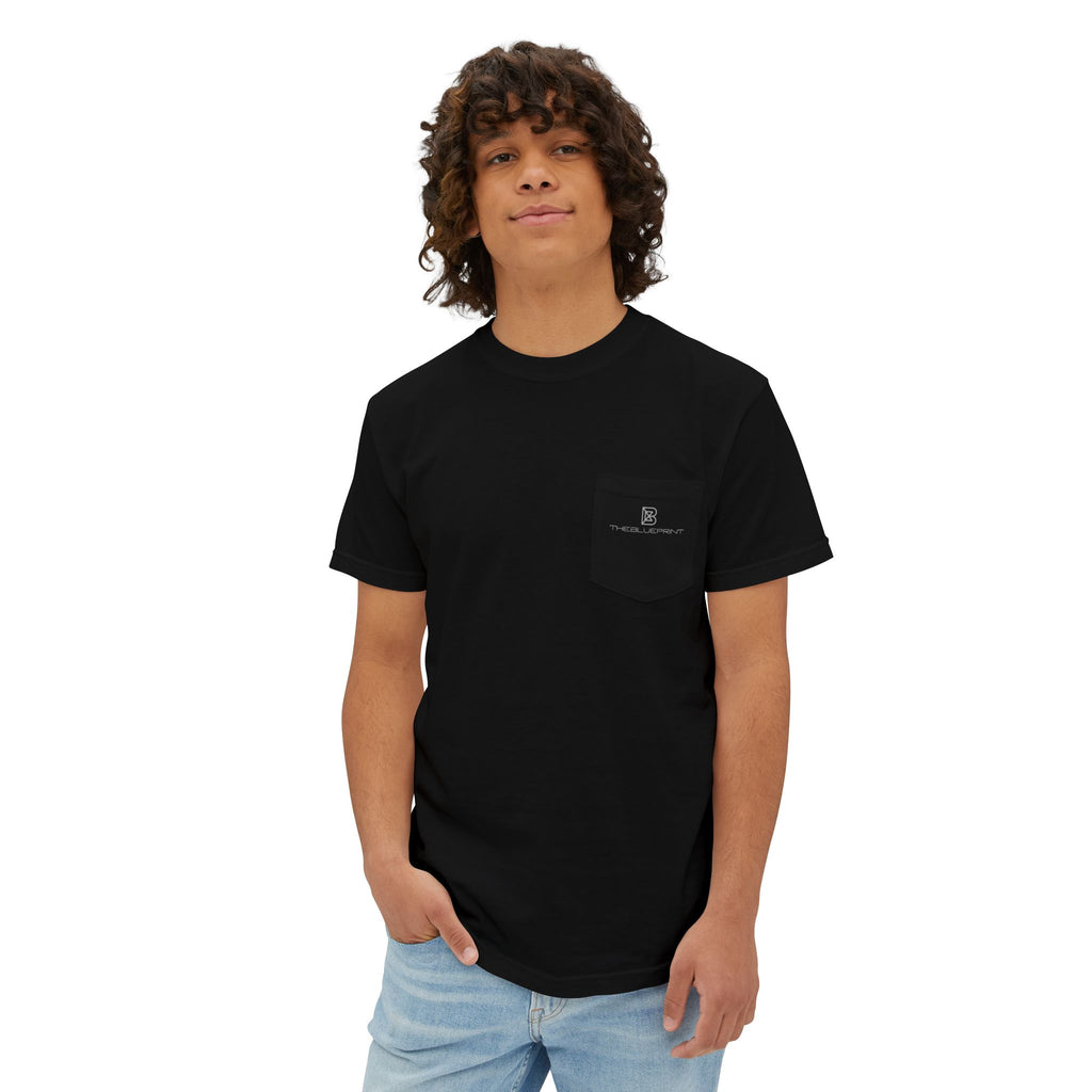 Pocket Garment-Dyed T-Shirt — Minimal White Pocket Tee