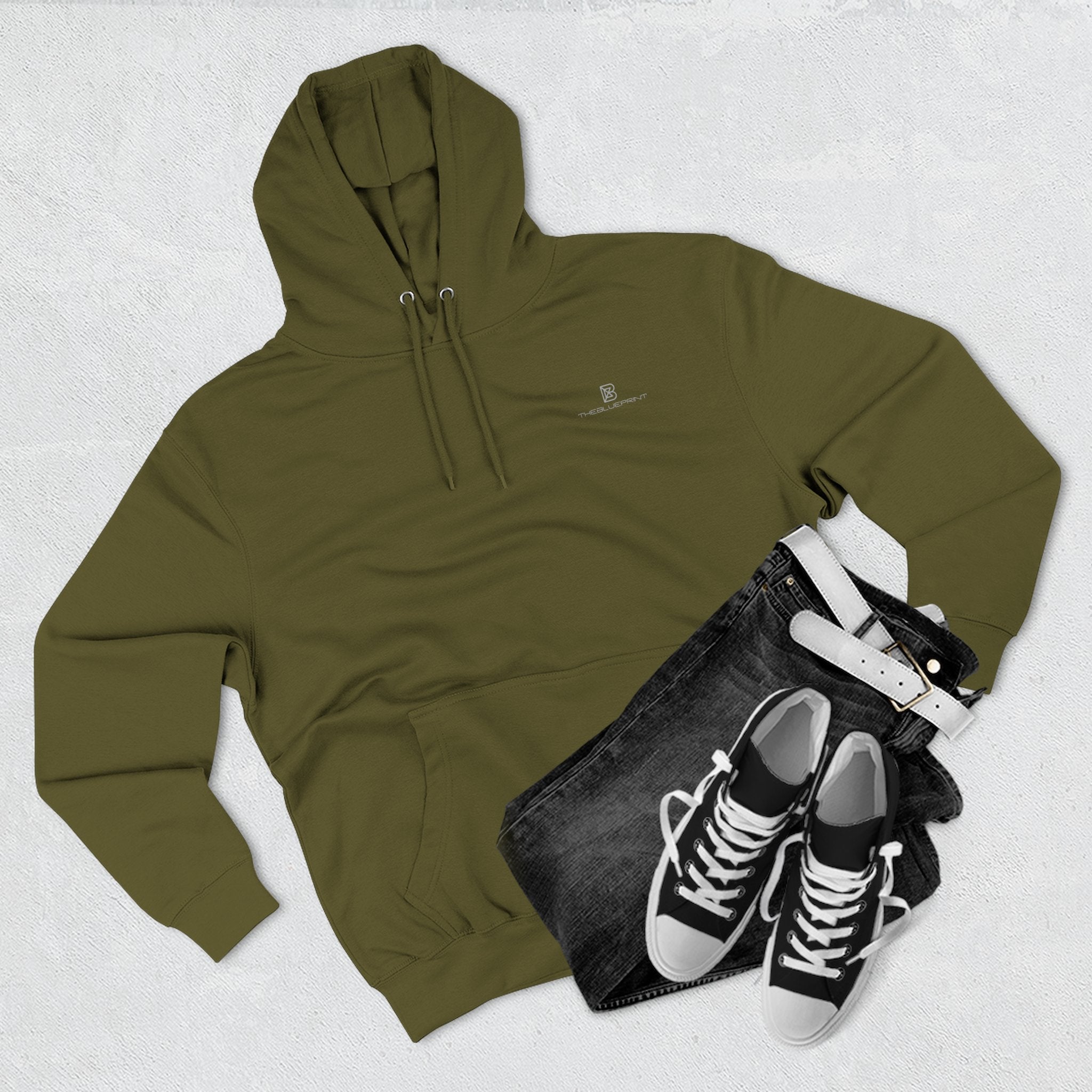 Classic White Fleece Hoodie — Cozy Everyday Pullover