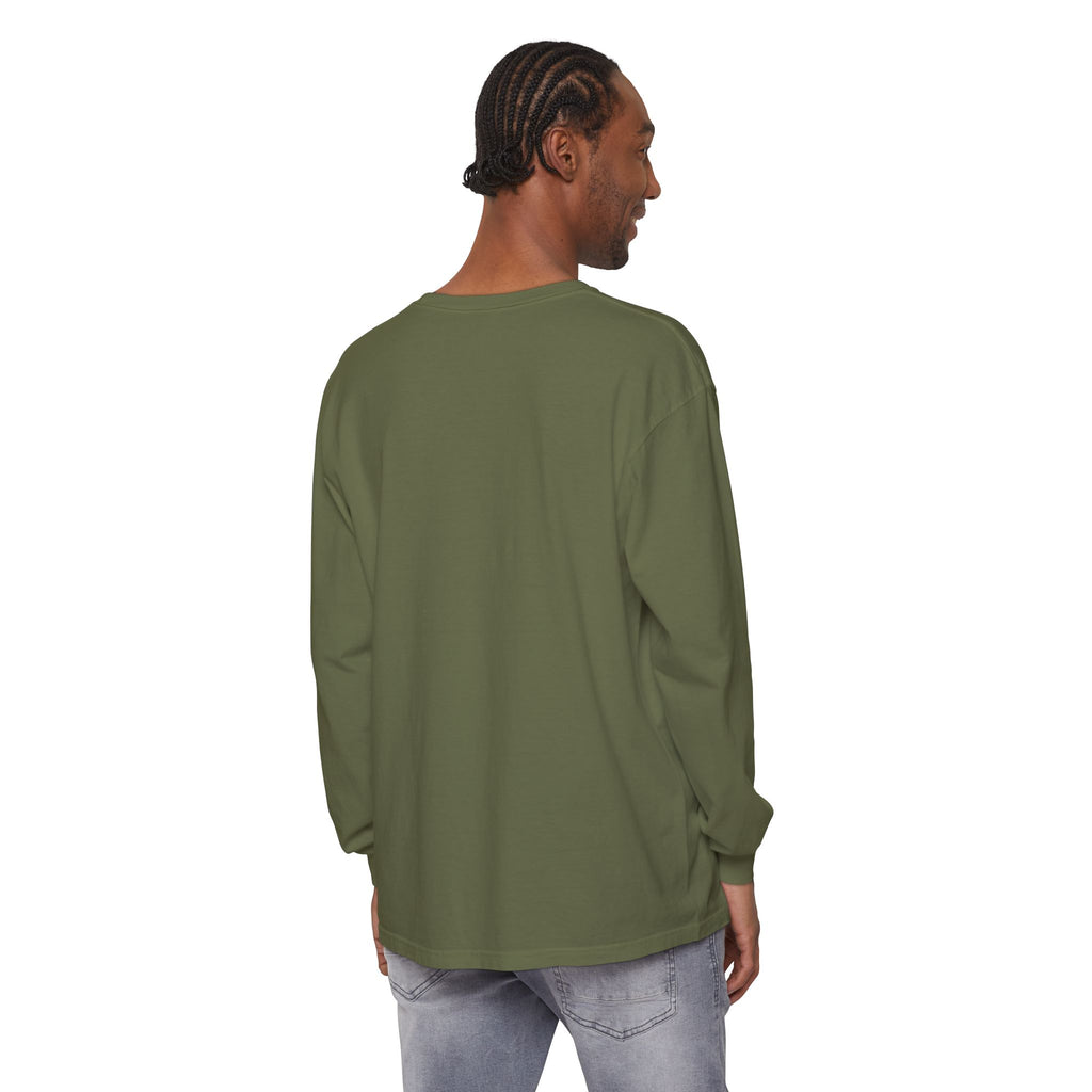 Minimalist White Long Sleeve Tee — Subtle Chest Logo