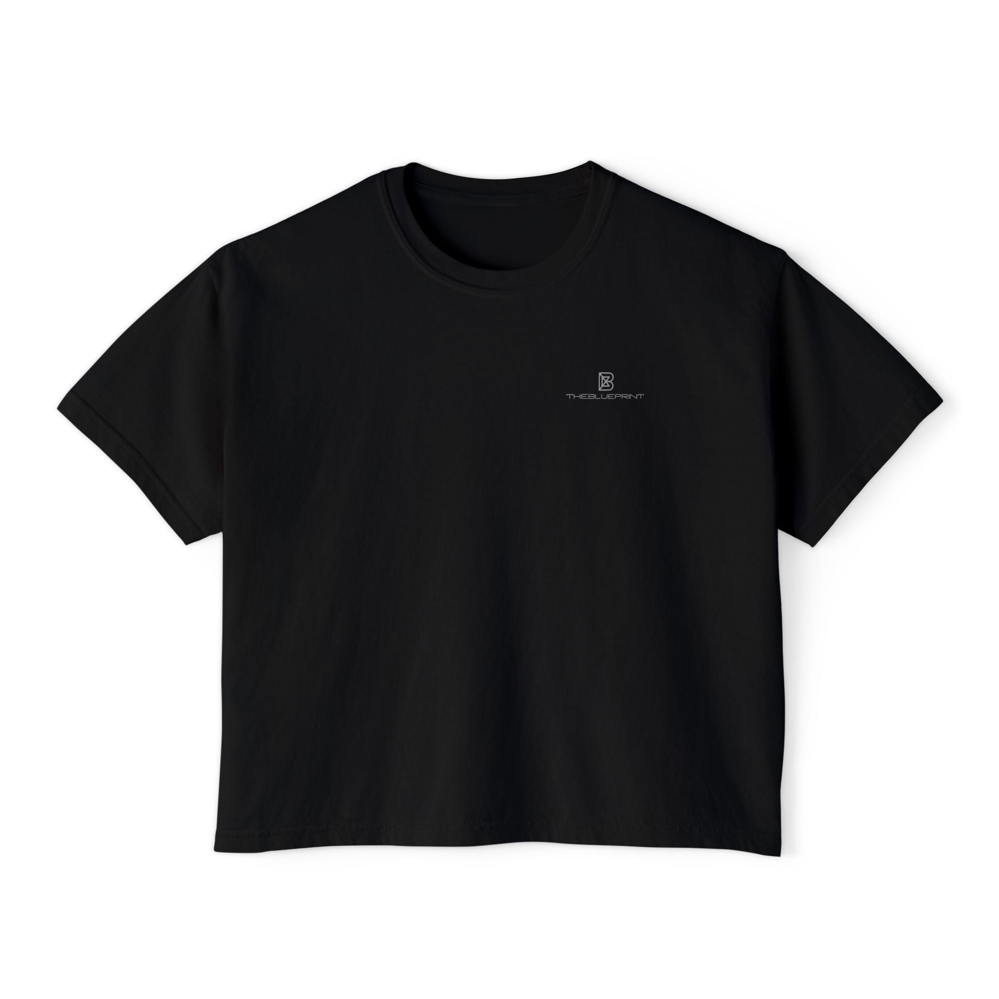 Boxy Tee — Minimal White Women's Cropped T-Shirt