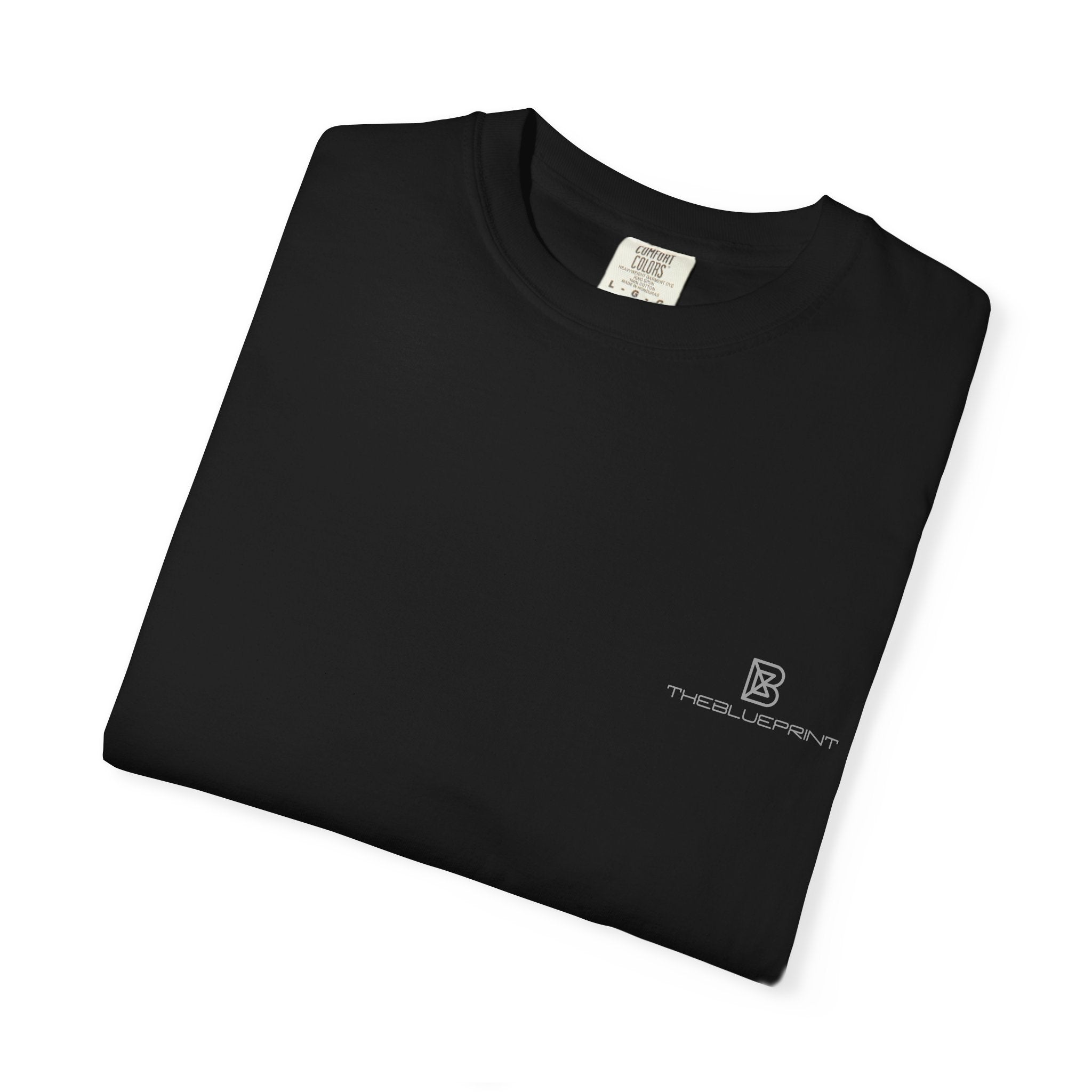 Minimal White T-Shirt with Small Chest Logo — 'B' Monogram Tee