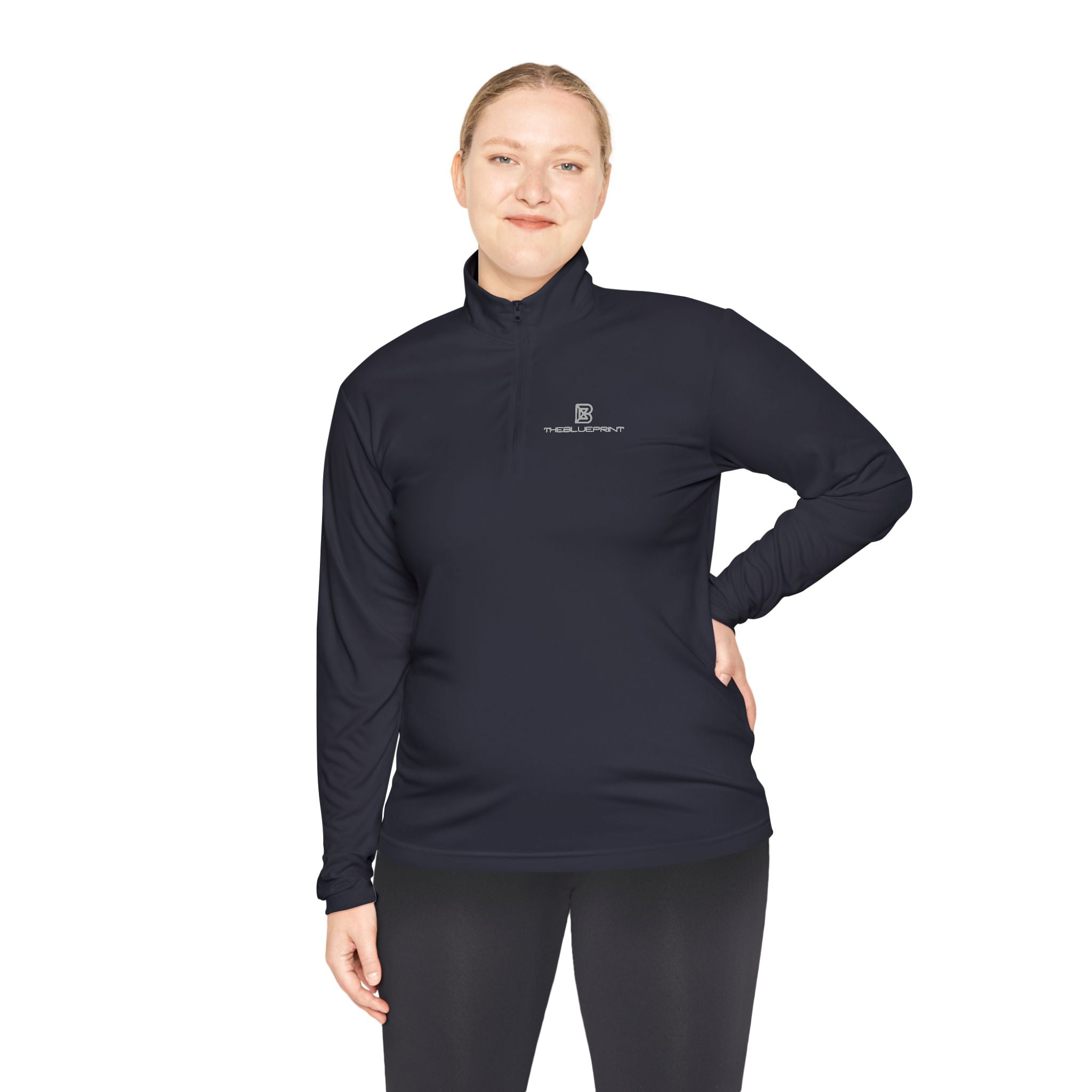Quarter-Zip Pullover — Minimalist Small Logo Chest Pullover