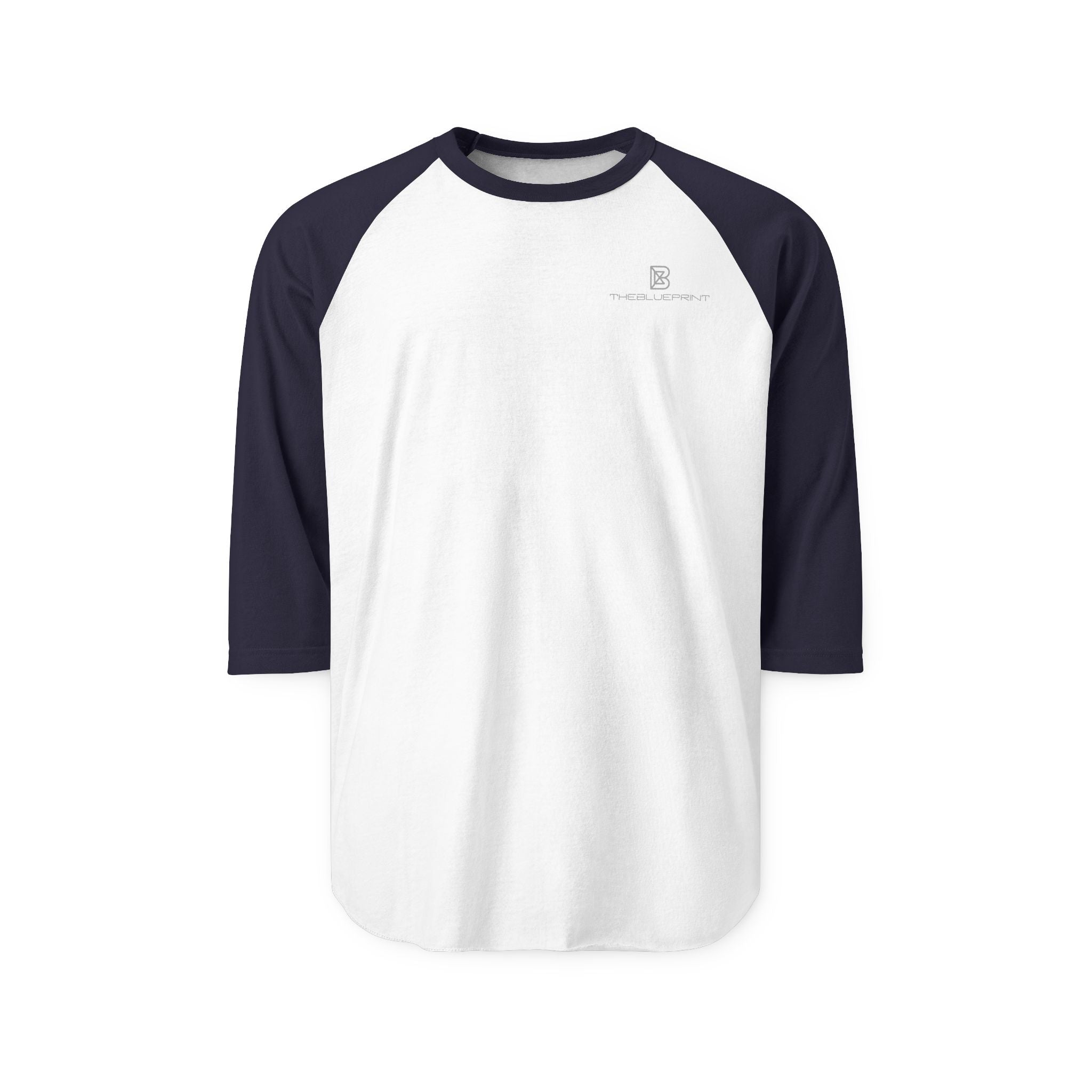 Classic Black & White Raglan Shirt — Minimal Athletic Baseball Tee