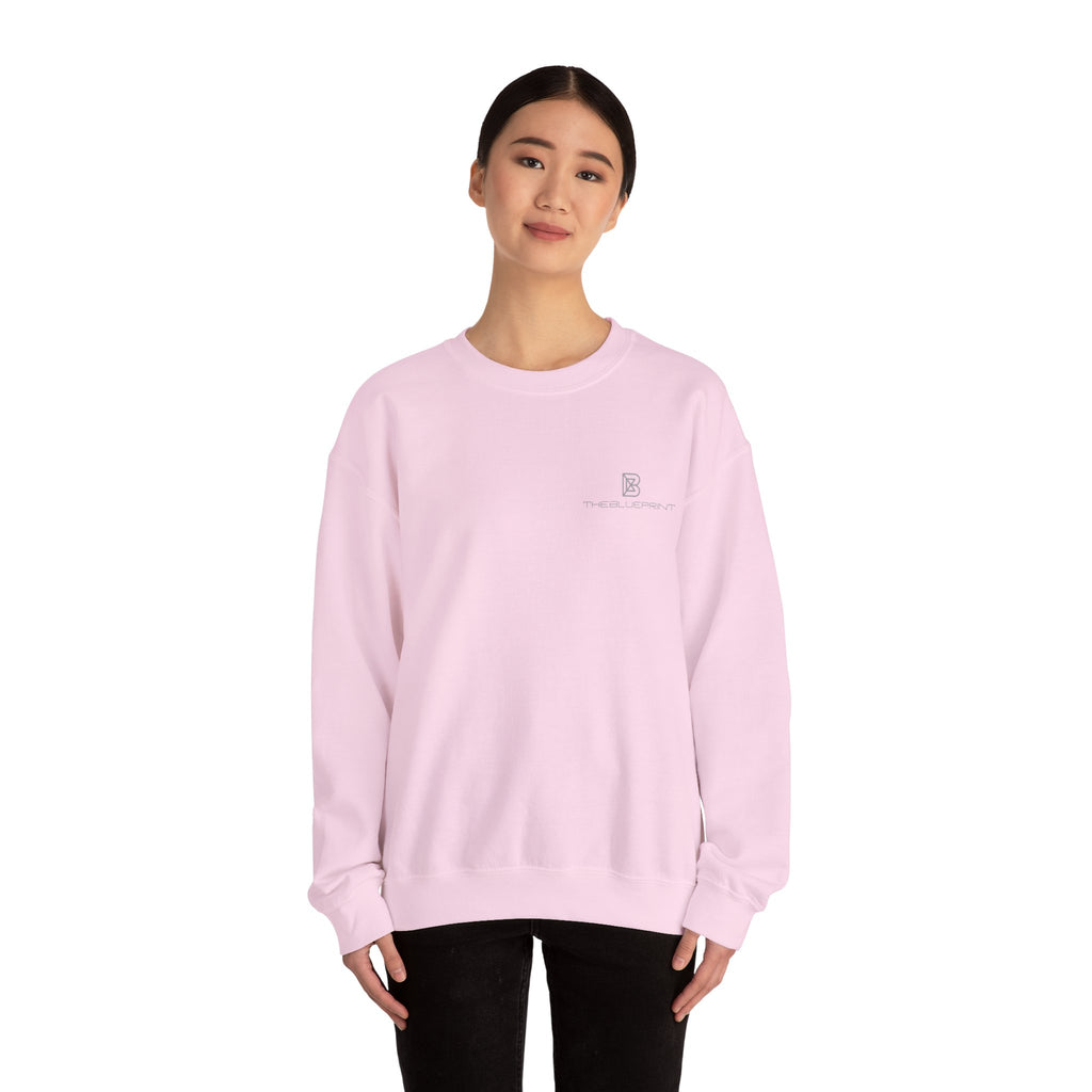 Copy of Minimal Logo Crewneck Sweatshirt | Small Chest Emblem, White