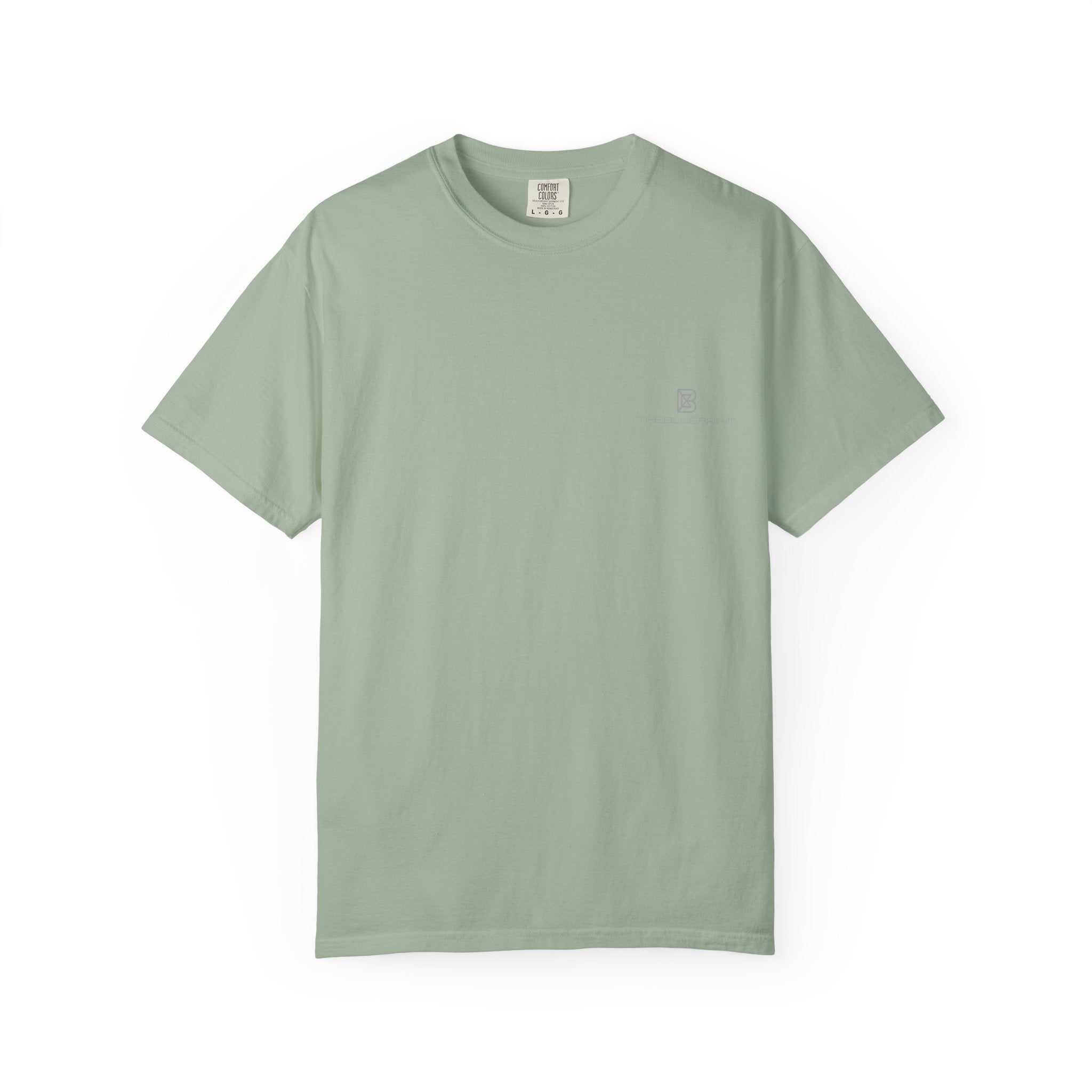 Minimal White T-Shirt with Small Chest Logo — 'B' Monogram Tee
