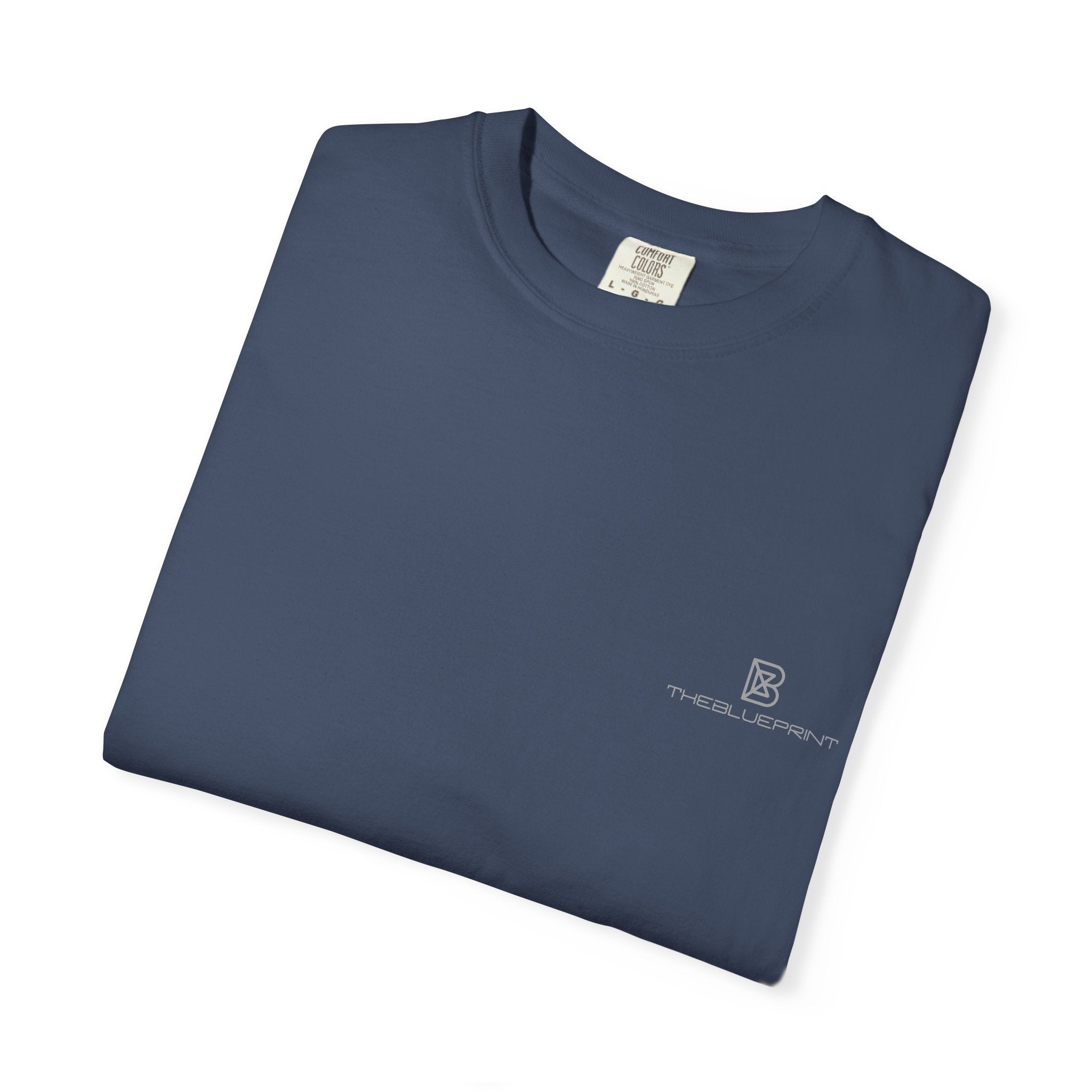 Minimal White T-Shirt with Small Chest Logo — 'B' Monogram Tee