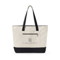 Zippered Canvas Tote
