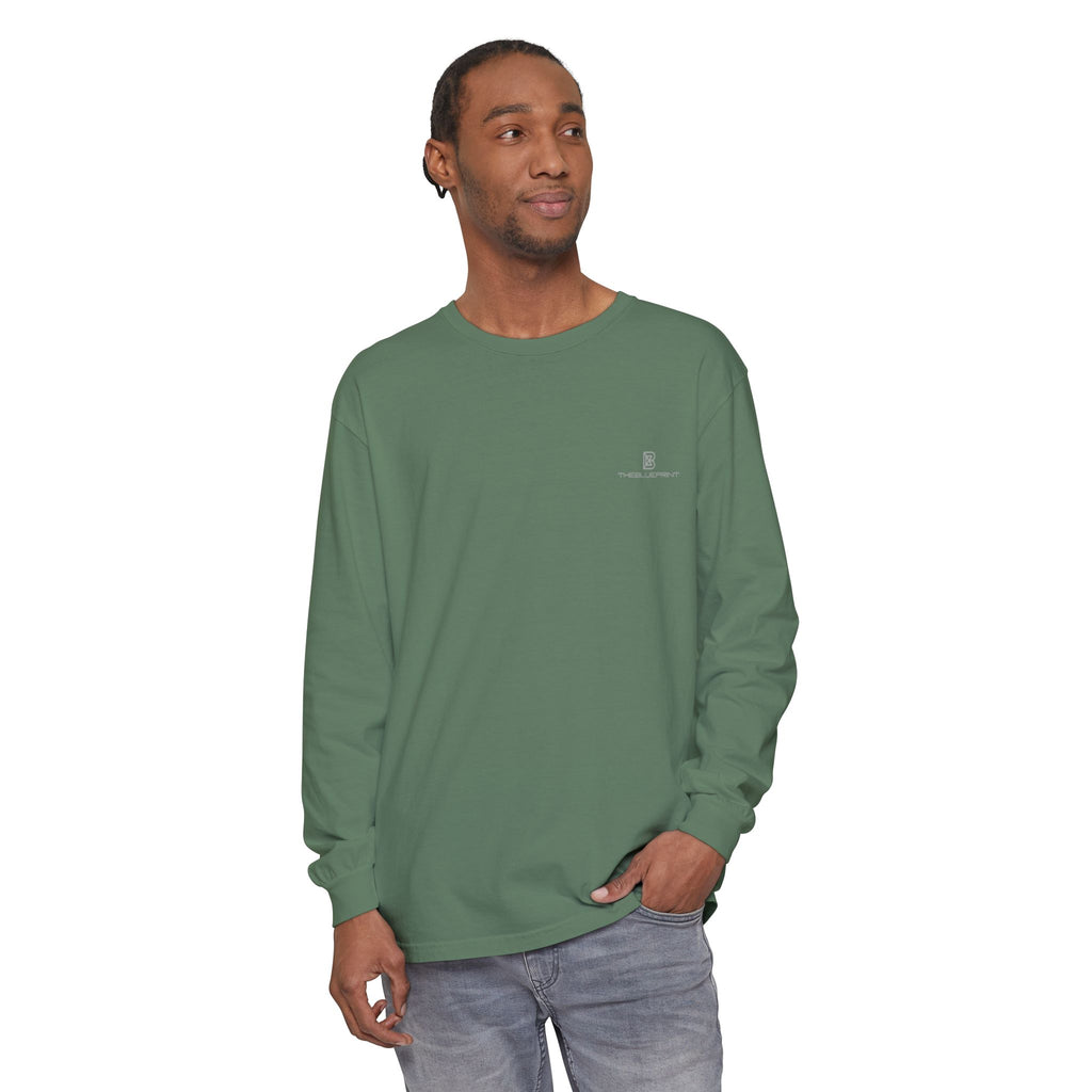 Minimalist White Long Sleeve Tee — Subtle Chest Logo
