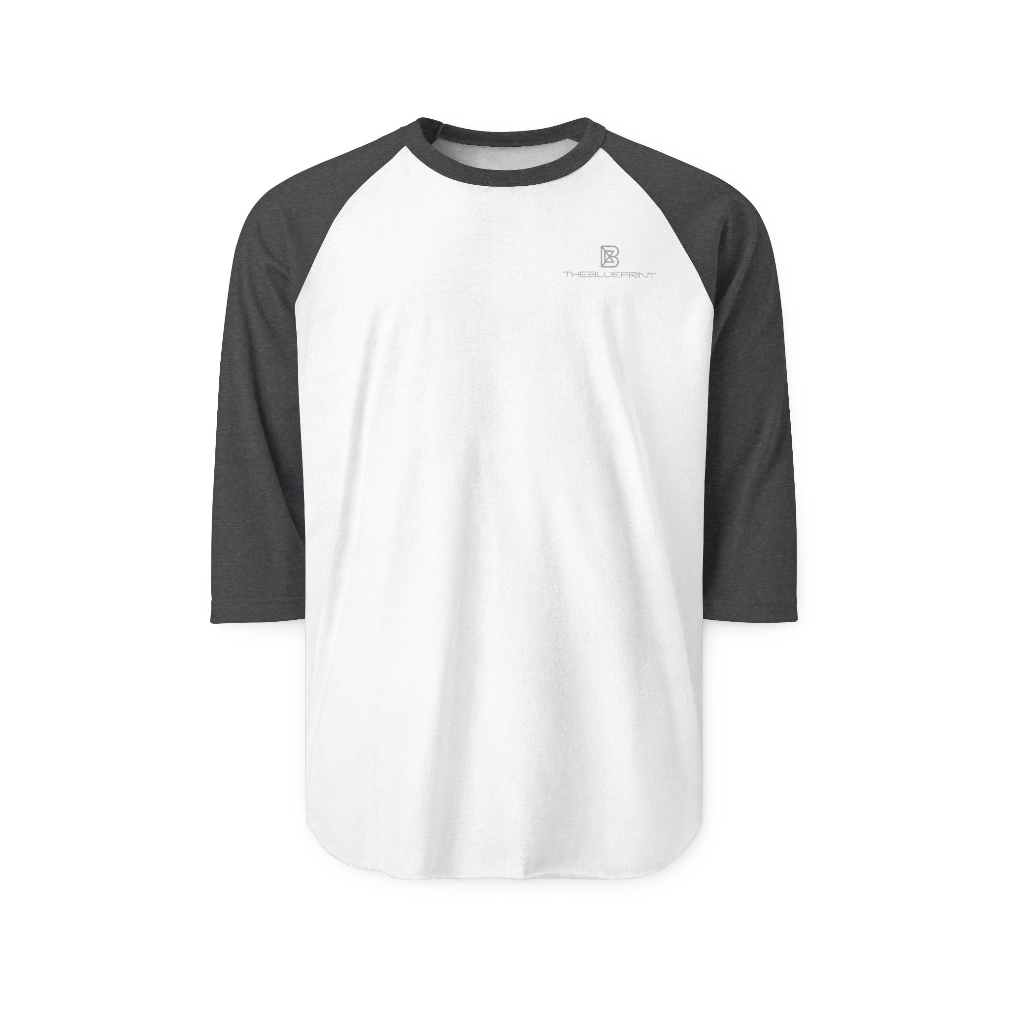Classic Black & White Raglan Shirt — Minimal Athletic Baseball Tee