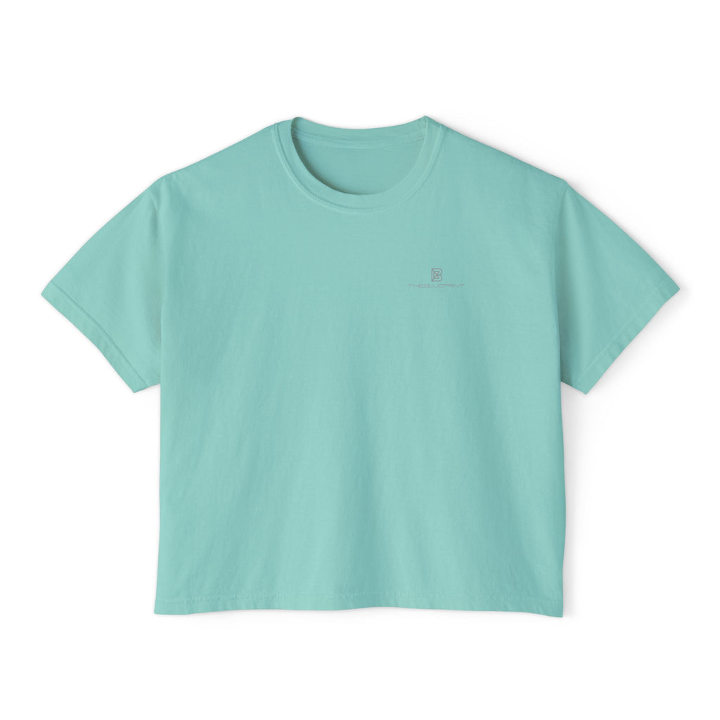Boxy Tee — Minimal White Women's Cropped T-Shirt