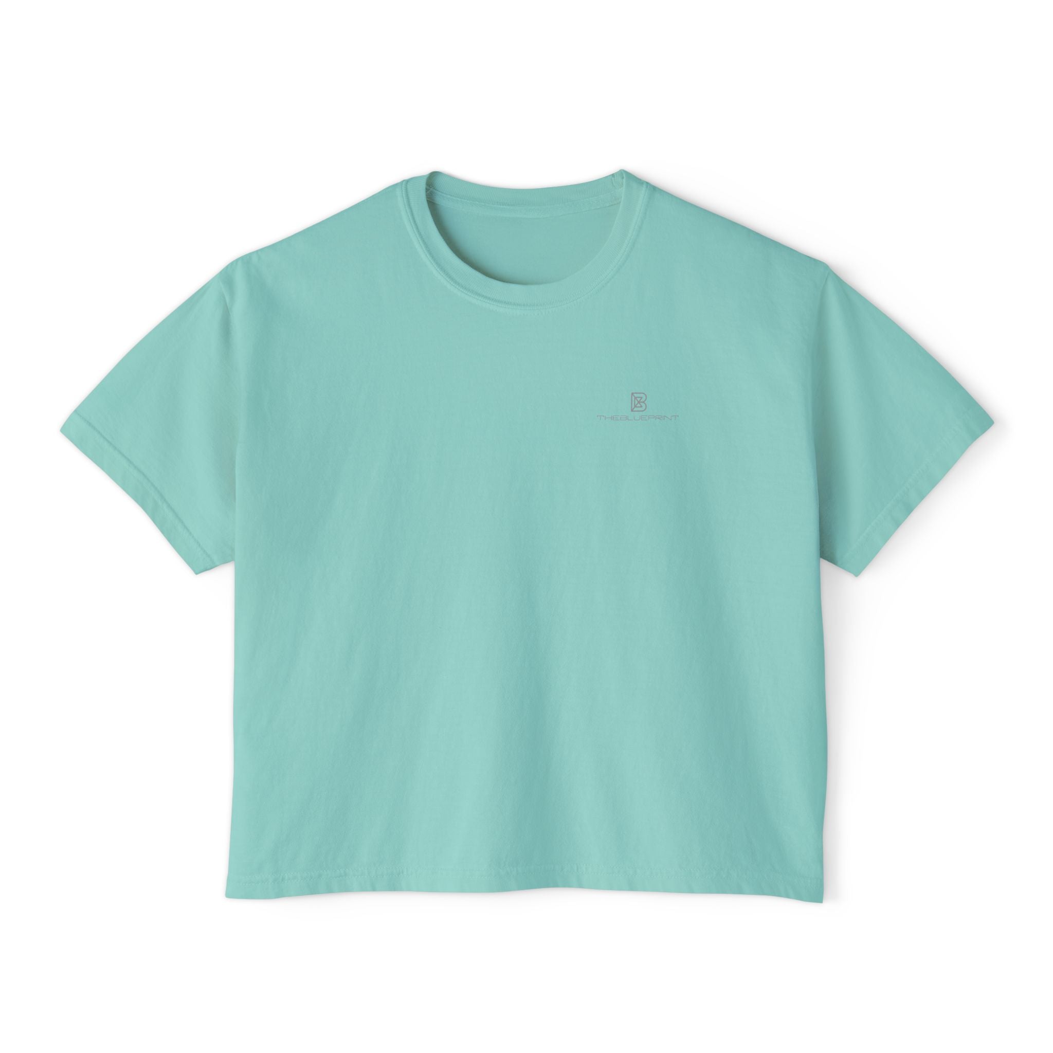 Boxy Tee — Minimal White Women's Cropped T-Shirt