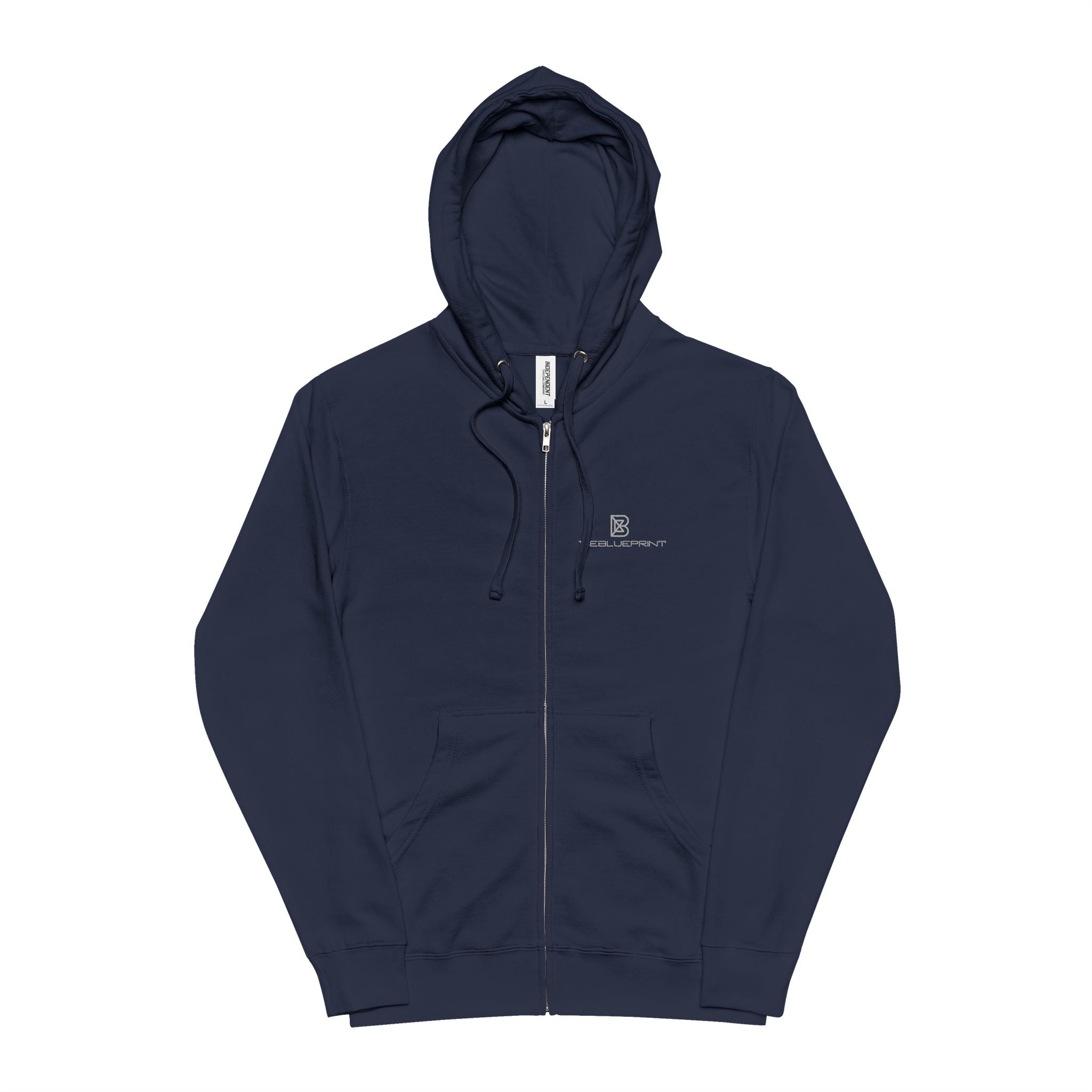 Zip-Up Hoodie with Colorful Drip Rainbow Graphic