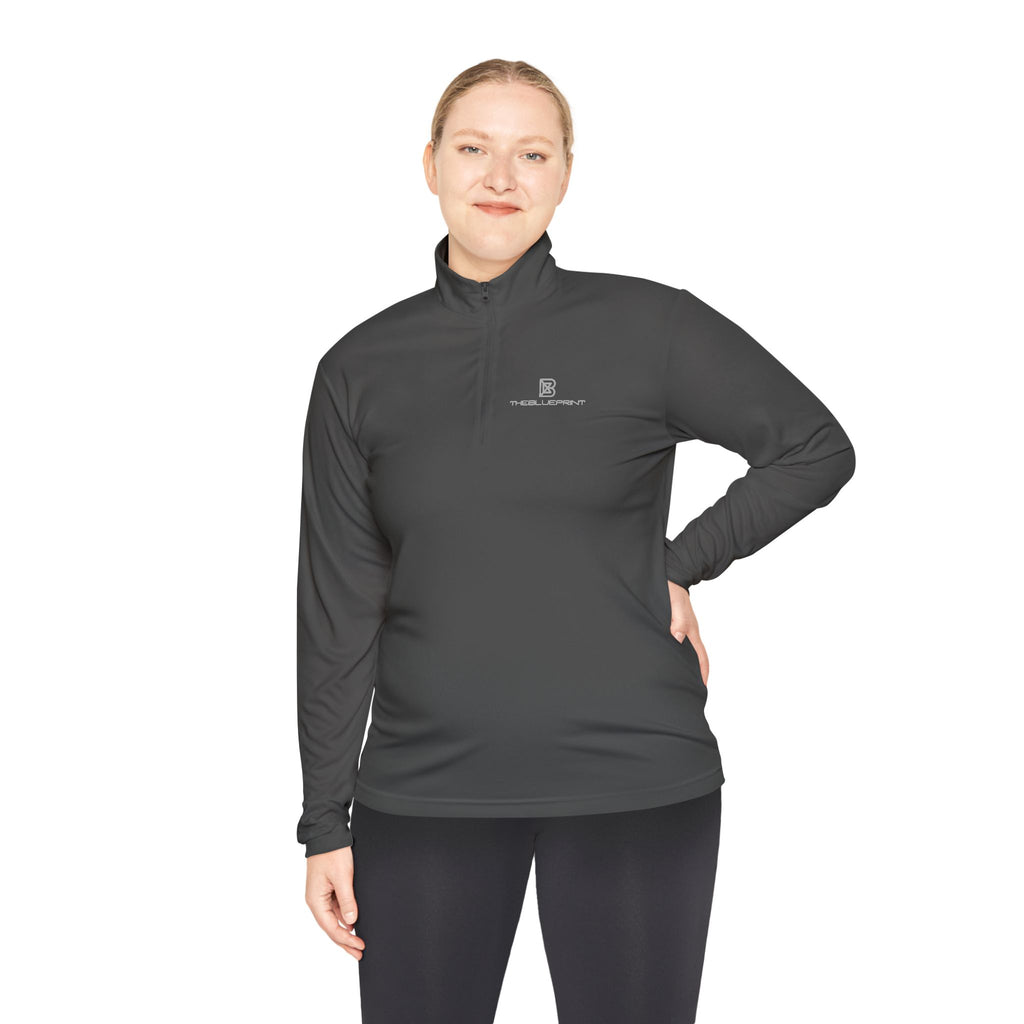 Quarter-Zip Pullover — Minimal Logo Performance Pullover