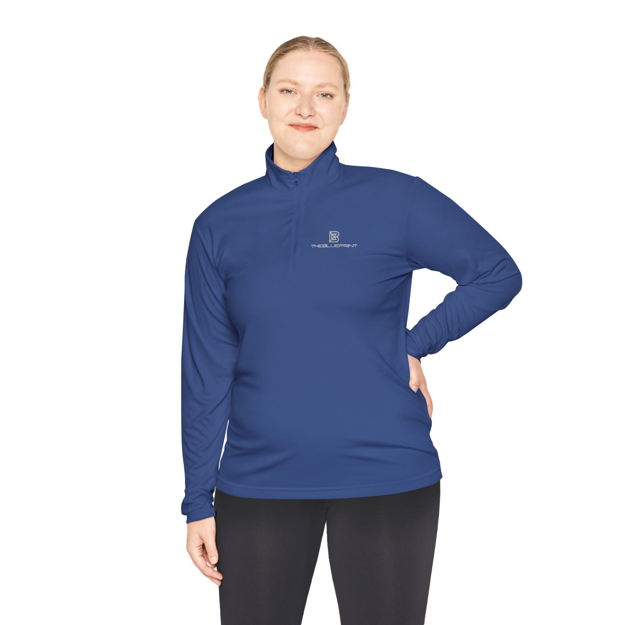 Quarter-Zip Pullover — Minimal Logo Performance Pullover