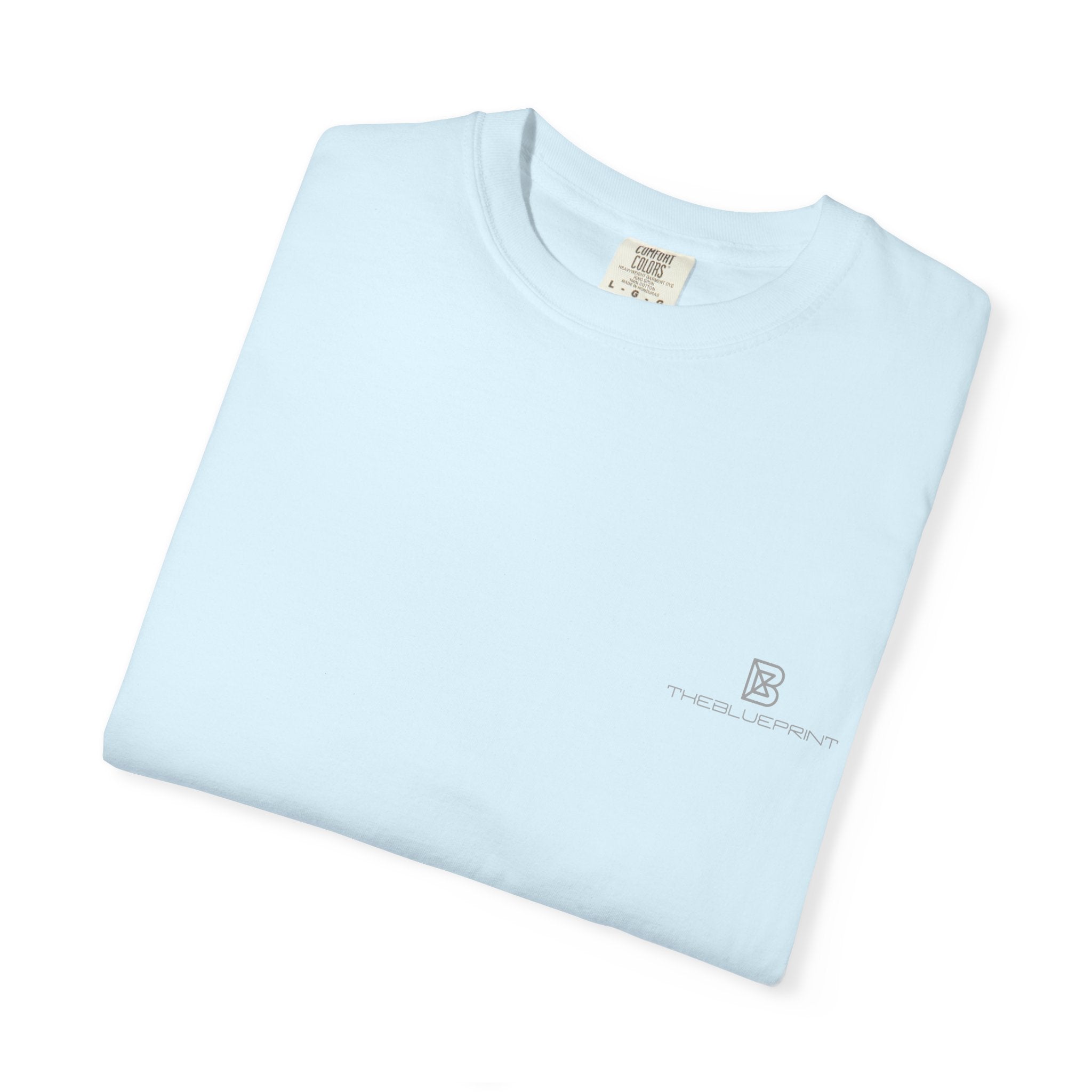 Minimal White T-Shirt with Small Chest Logo — 'B' Monogram Tee