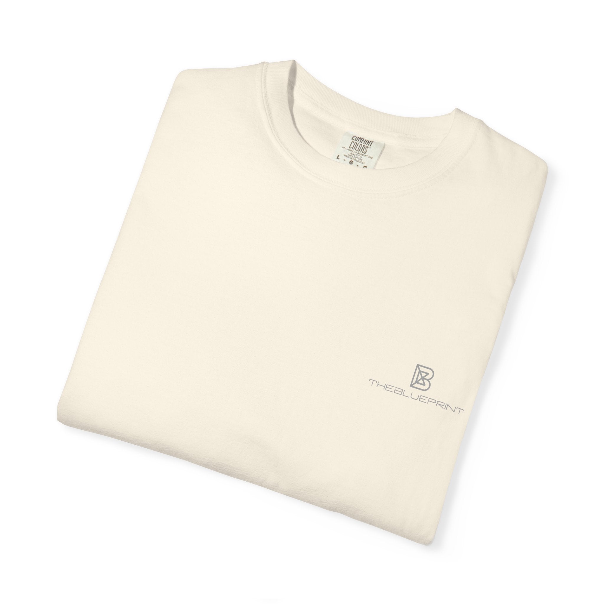 Minimal White T-Shirt with Small Chest Logo — 'B' Monogram Tee