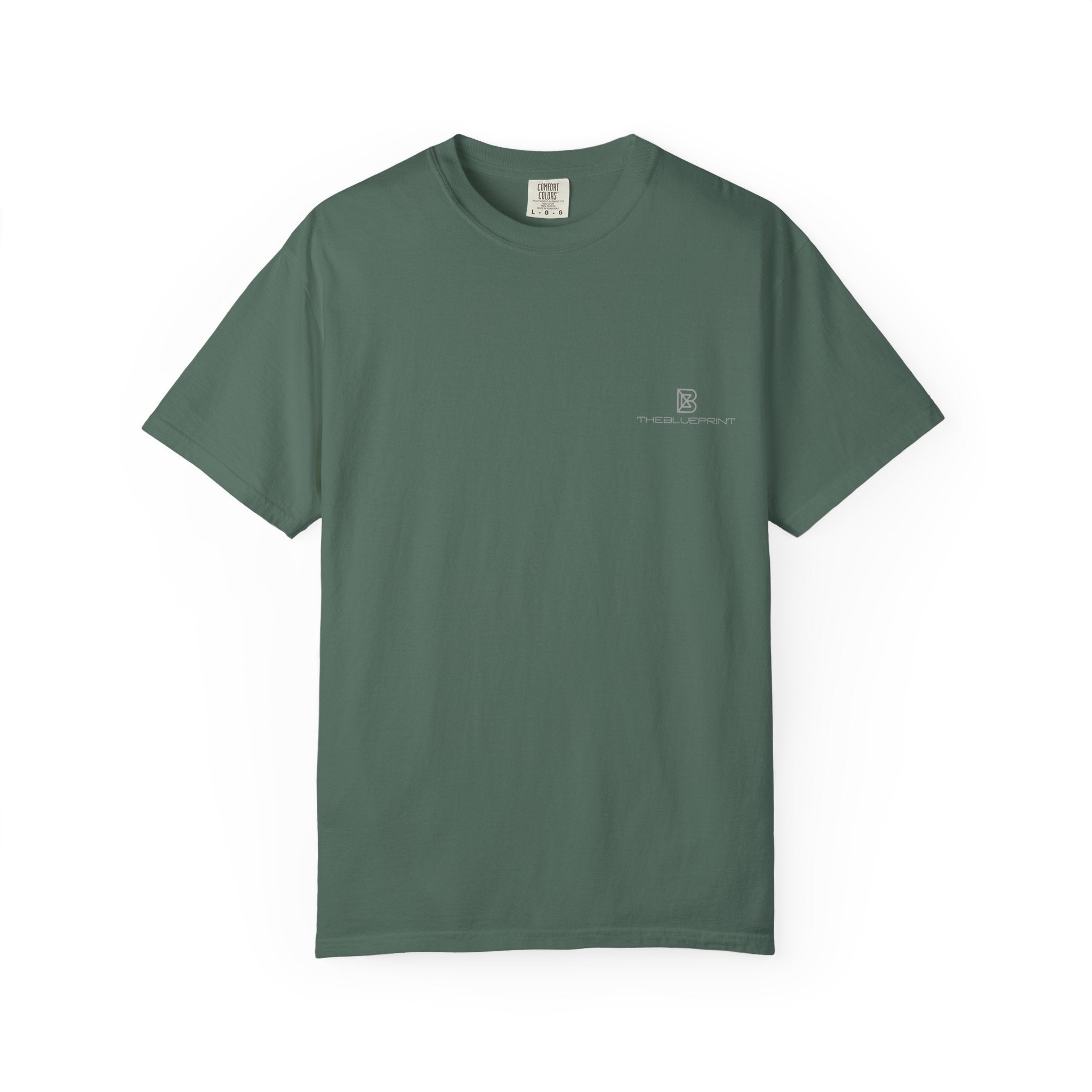 Minimal White T-Shirt with Small Chest Logo — 'B' Monogram Tee