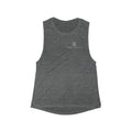 Women's Flowy Scoop Muscle Tank — Minimal Logo Workout Tank Top